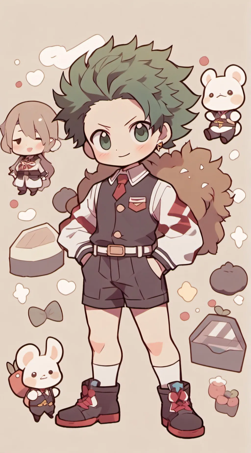 ai character: MHA Pick Me Girl background