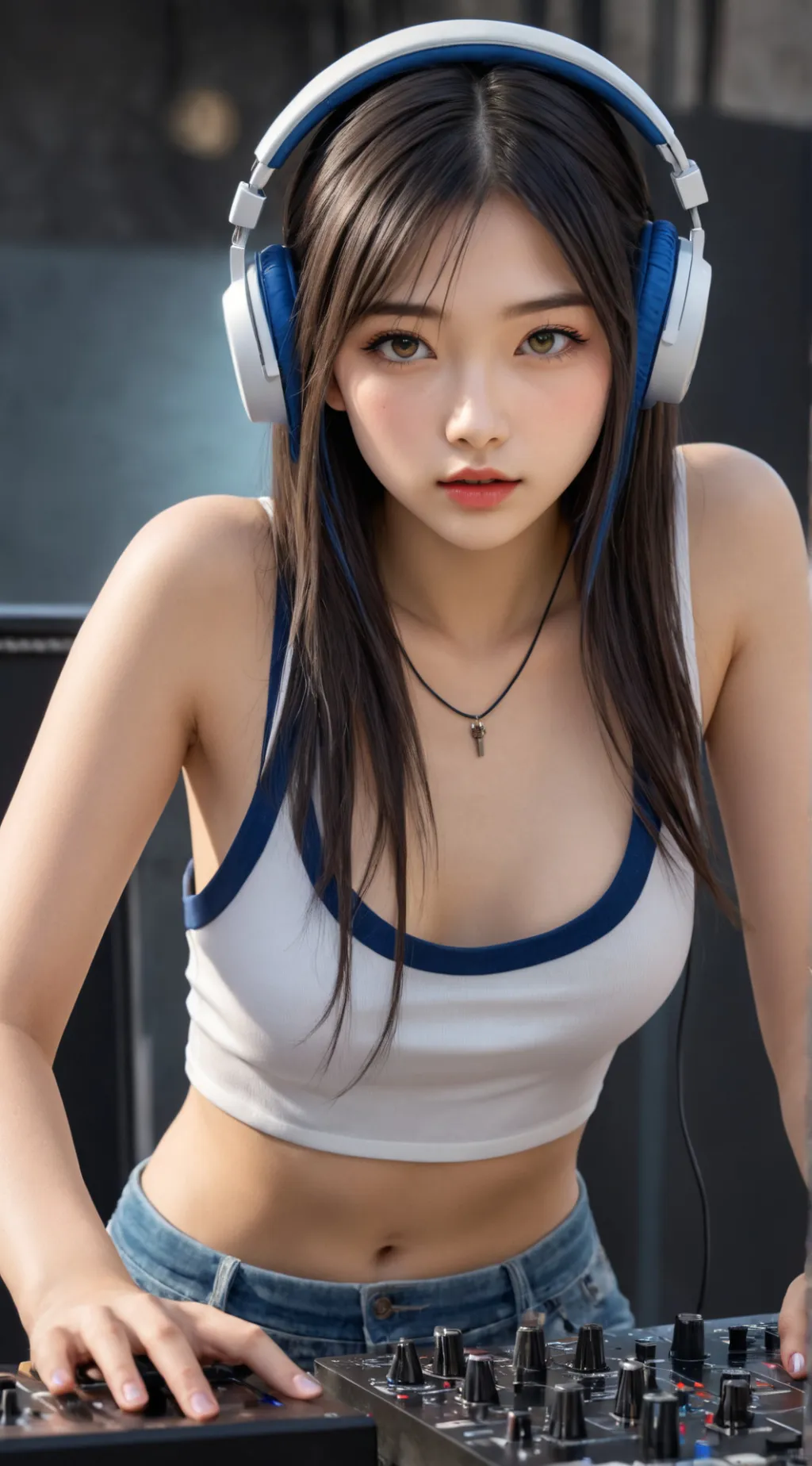 ai character: DJ Mavis background