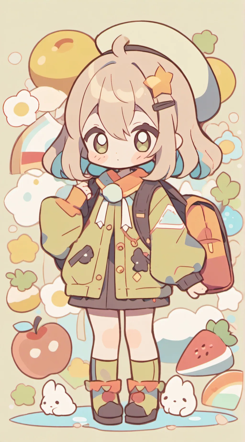 ai character: DW PREGNET SHRIMPO background