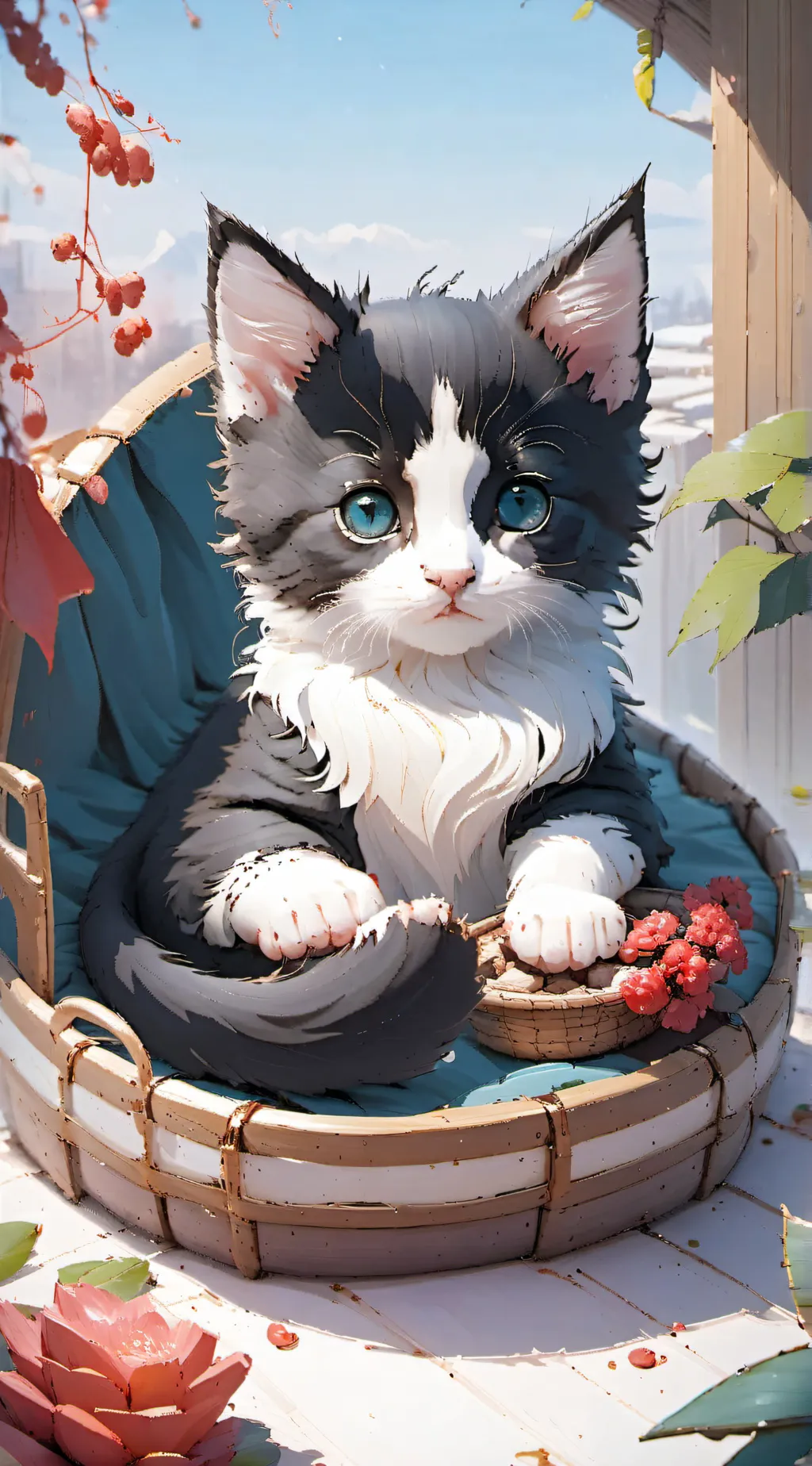ai character: kitten background