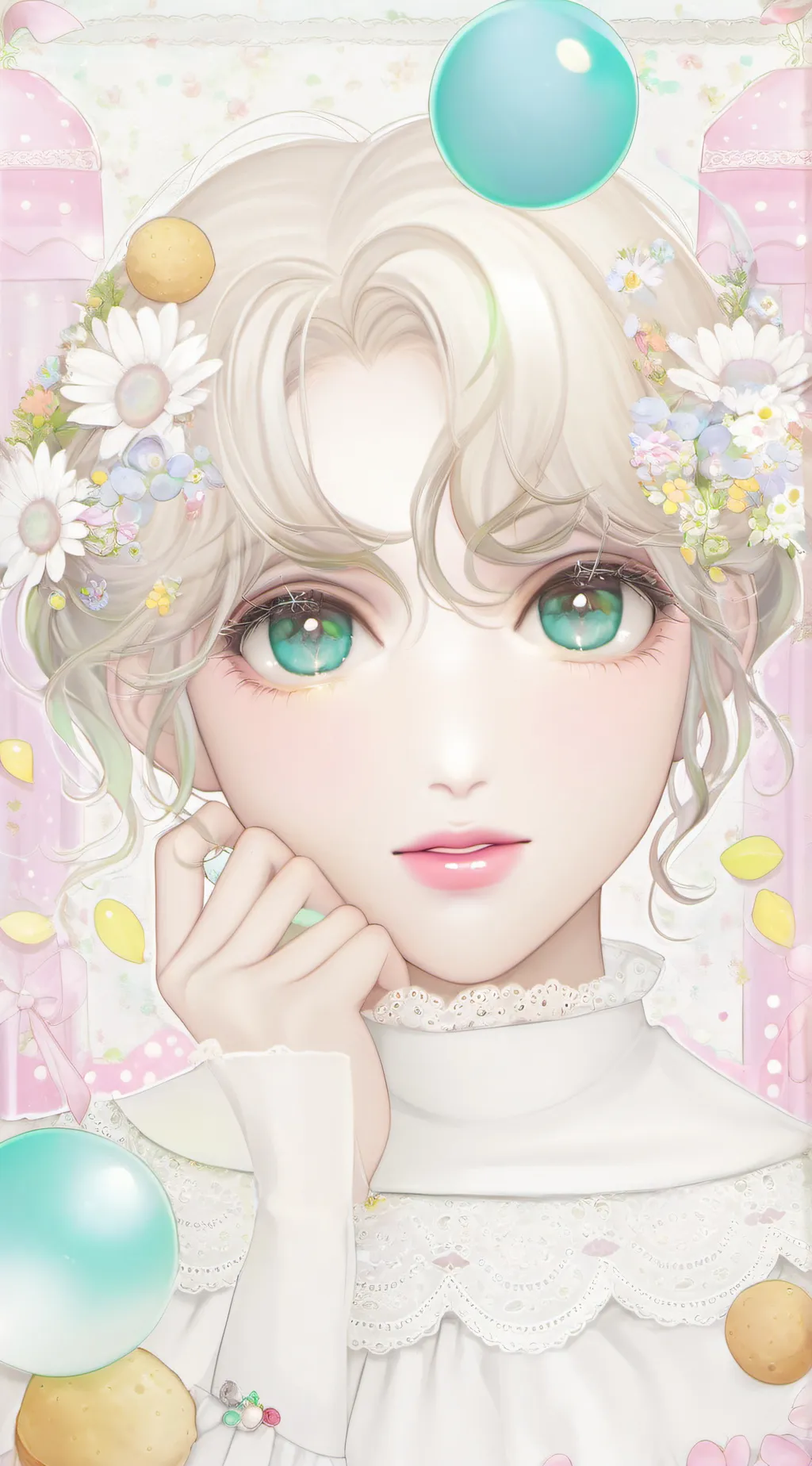 ai character: Candy background