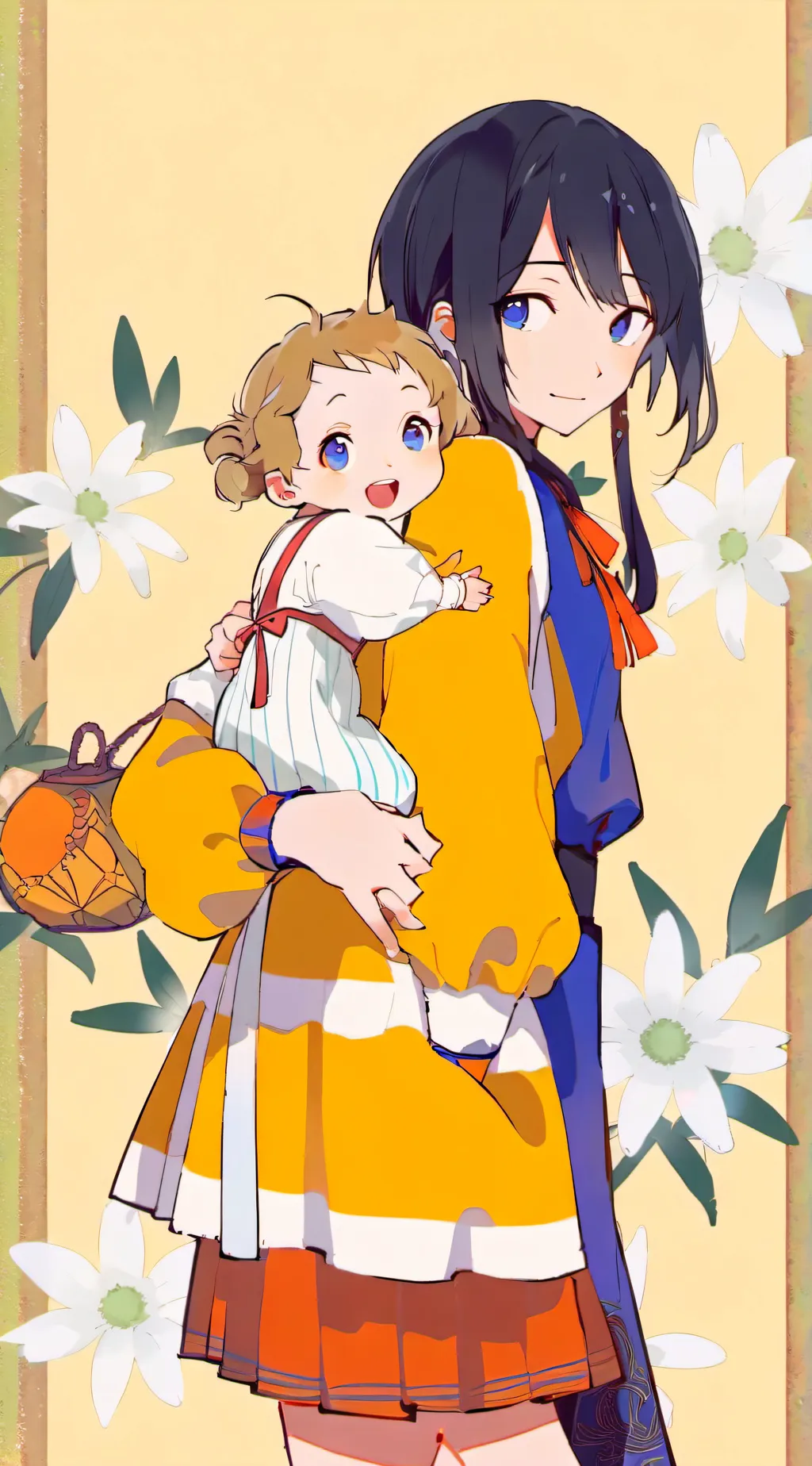 ai character: Mari and Mira background