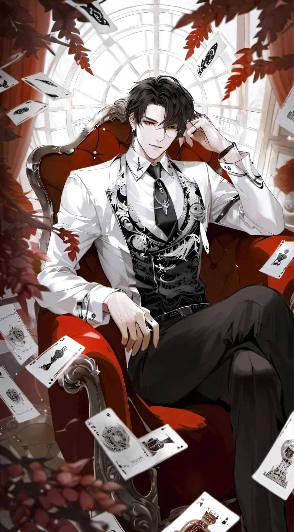 ai character: ❅⚡︎𝙎𝙞𝙡𝙖𝙨⚡︎❅ background