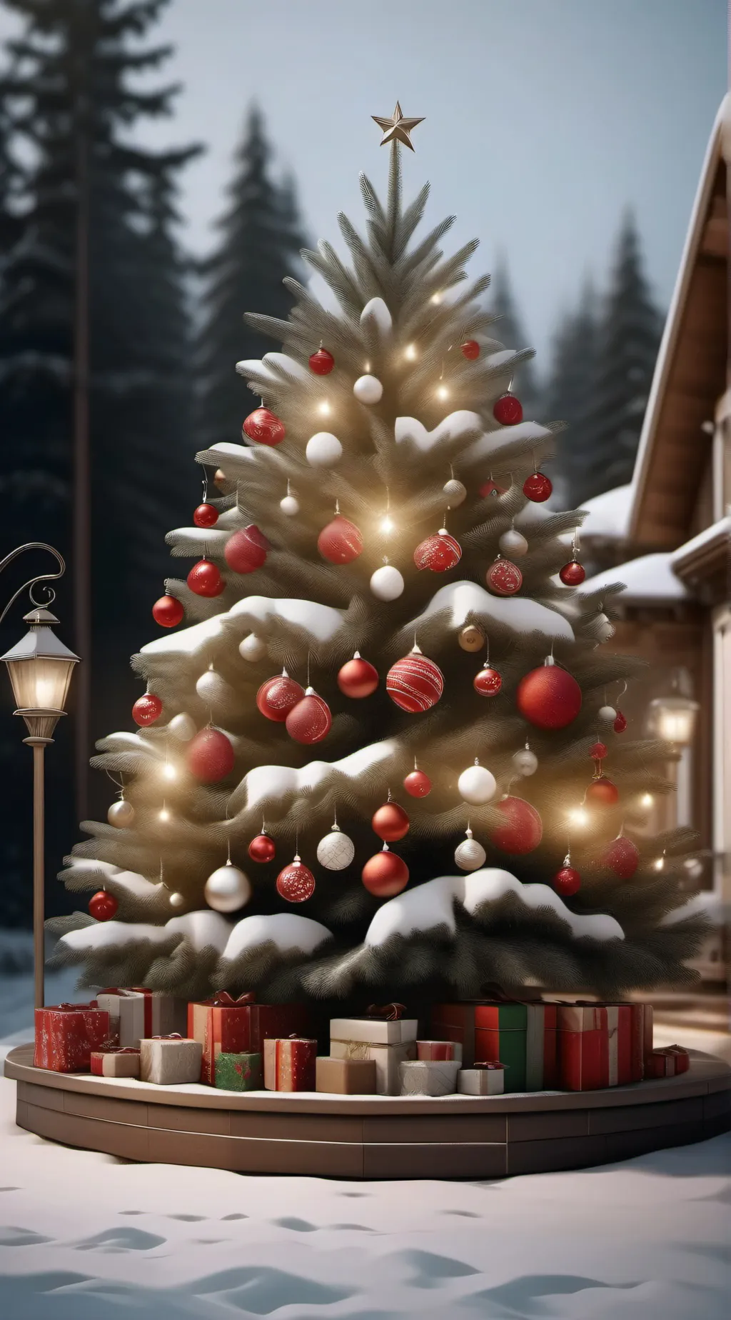 ai character: KNY CHRISTMAS  background