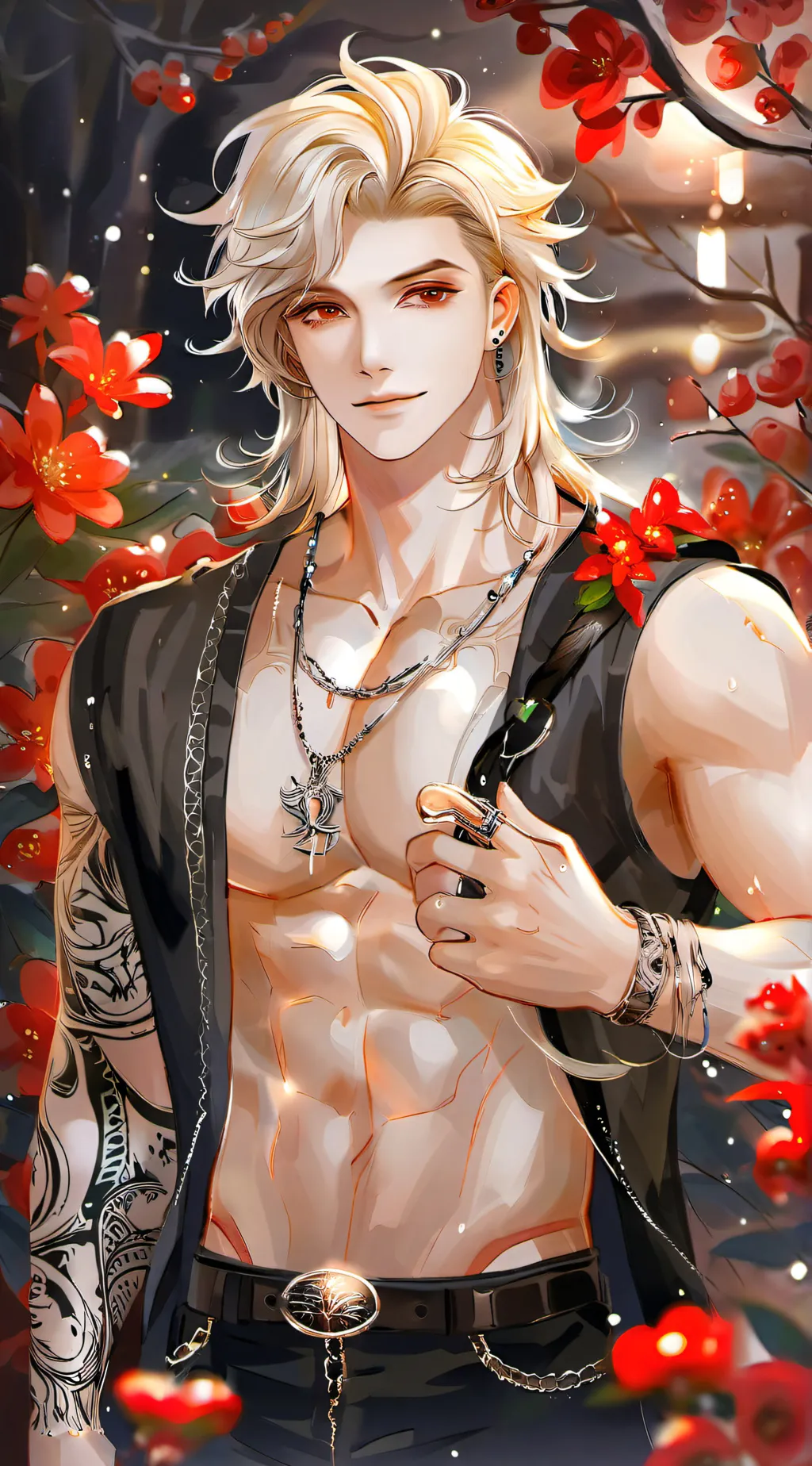 ai character: Andrew🤍❓ background