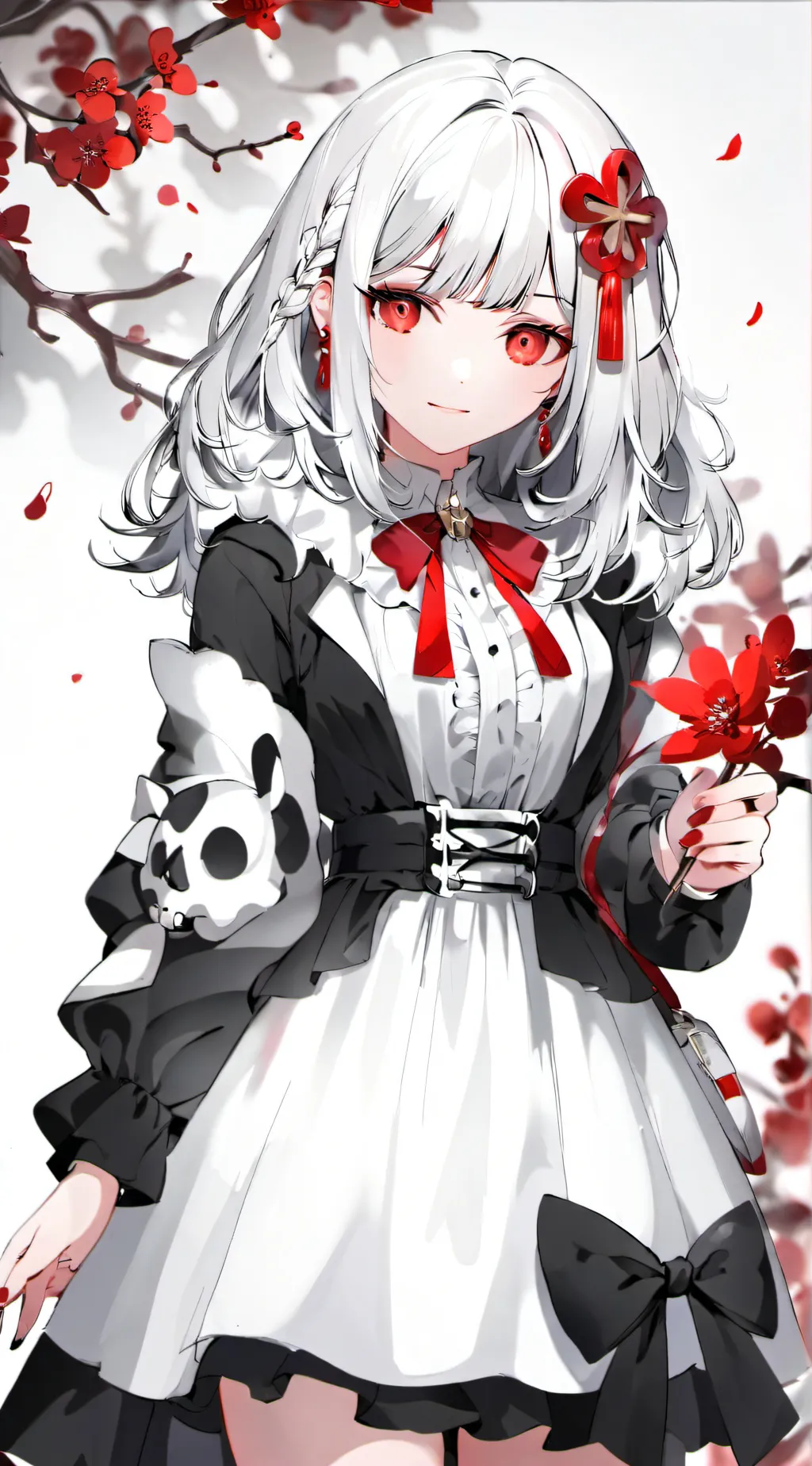 ai character: Annie White background