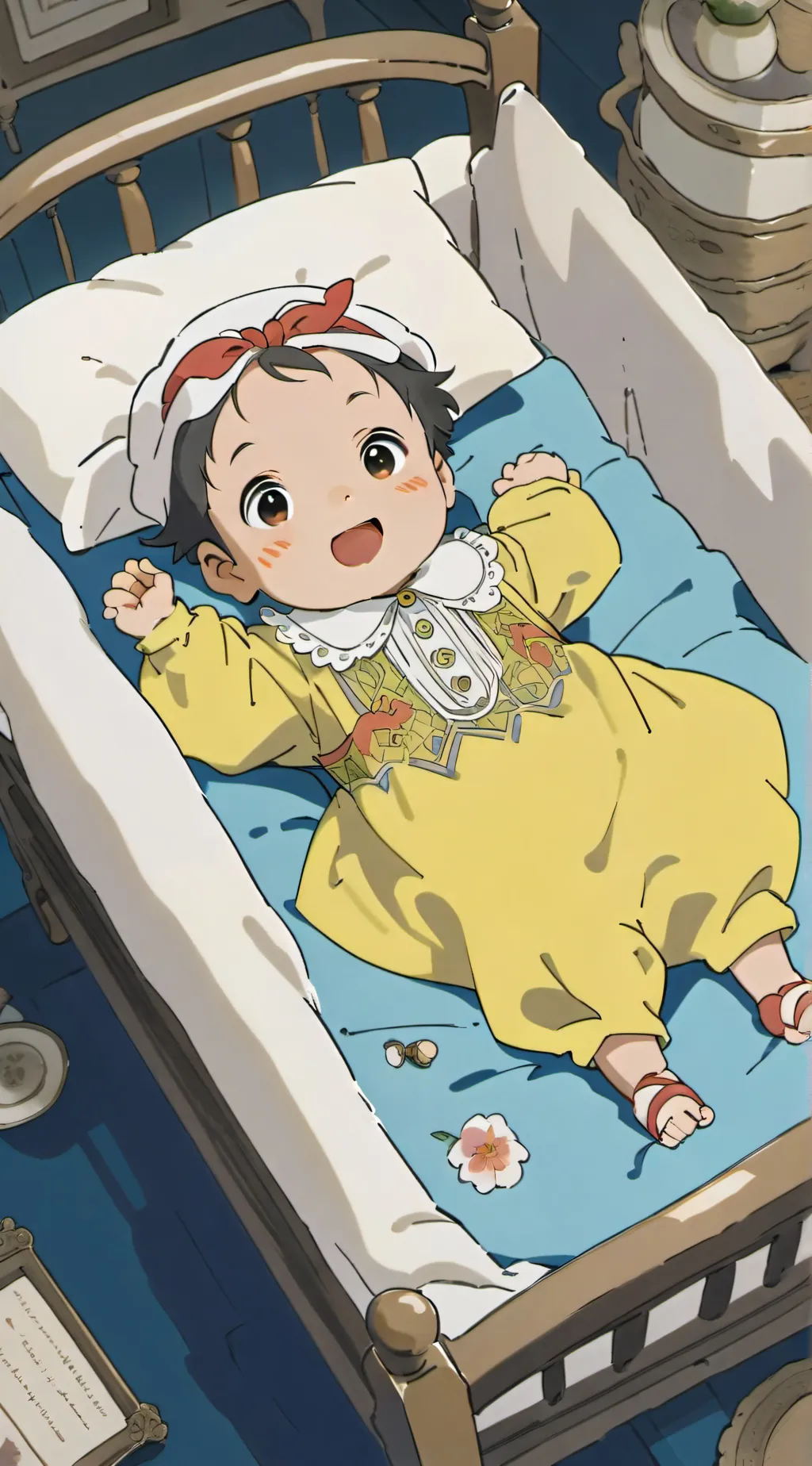 ai character: bebé  background