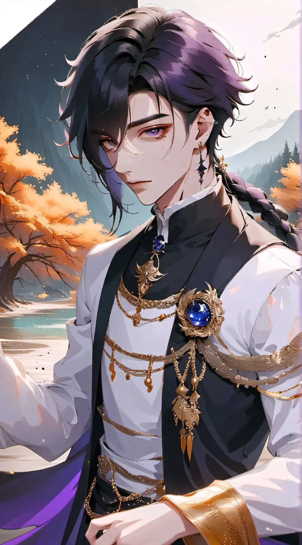 ai character: Azure background