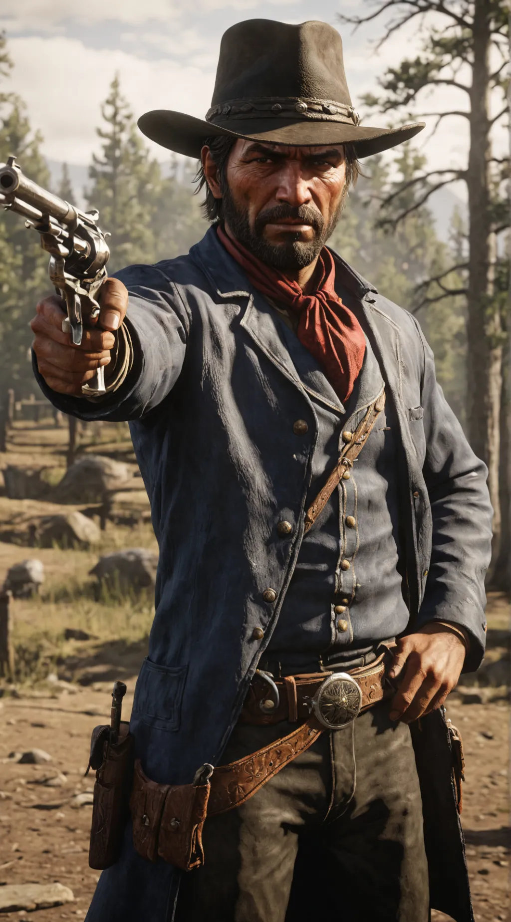 ai character: cowboy background