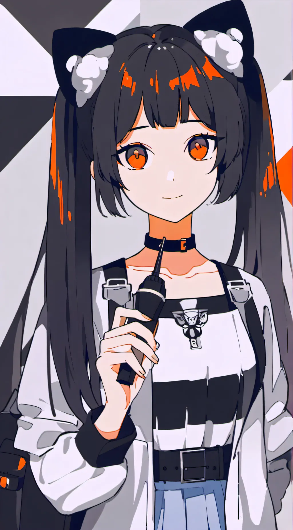 ai character: cute girl background