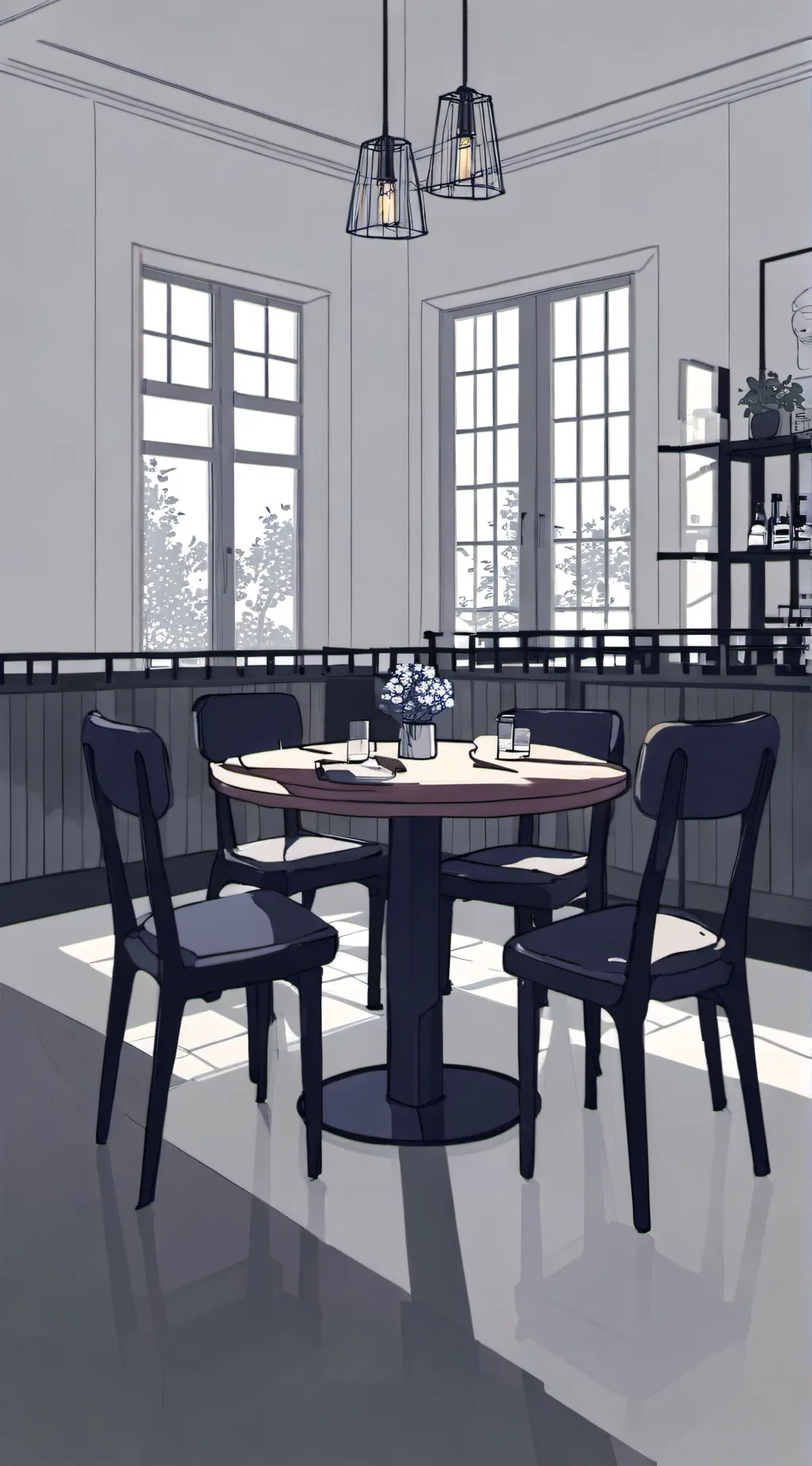 ai character: ★~Café time~★ background