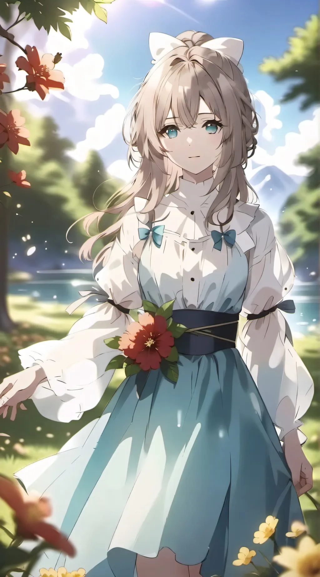 ai character: amor amor ❤️😇  background