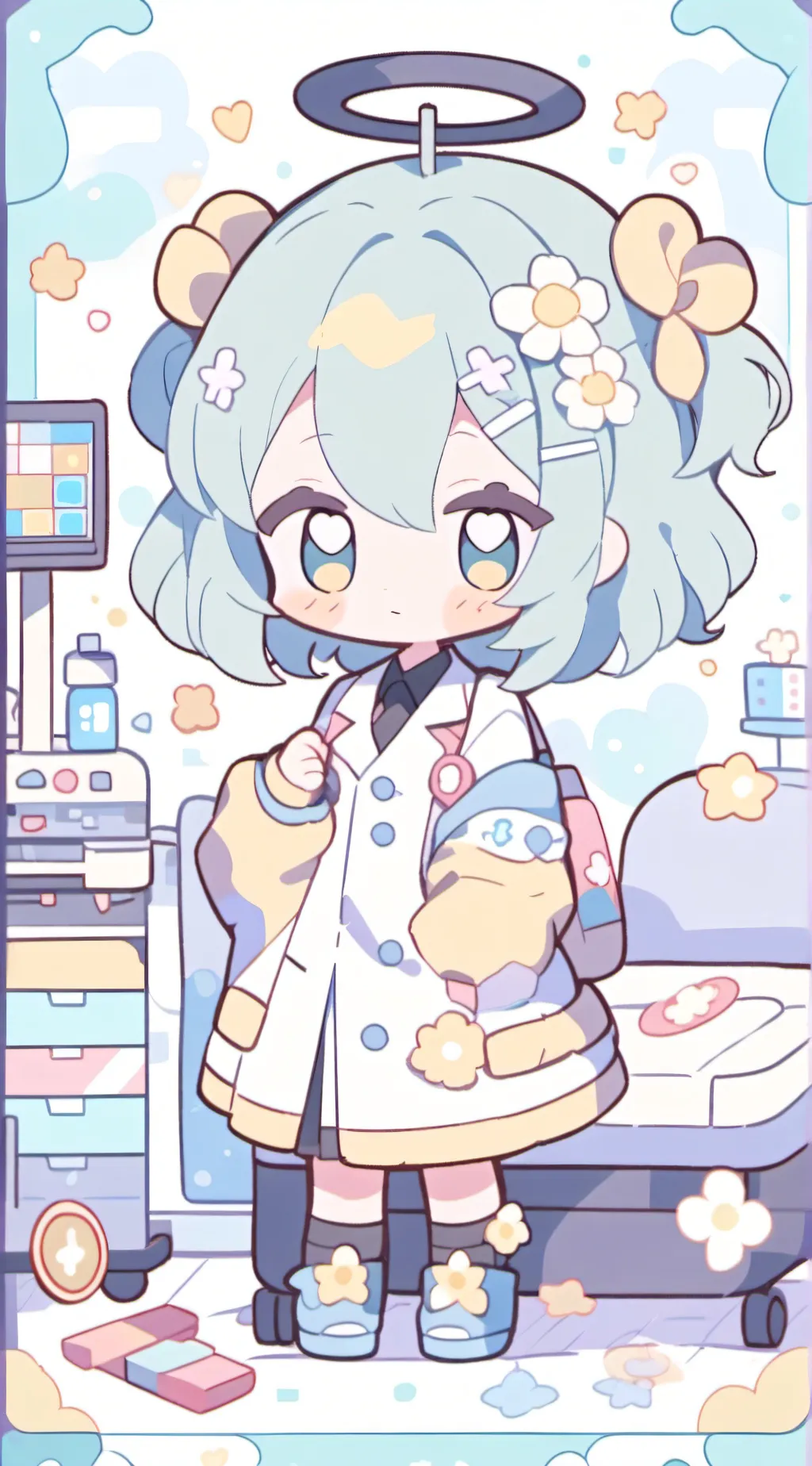 ai character: Sprynki hospital! background