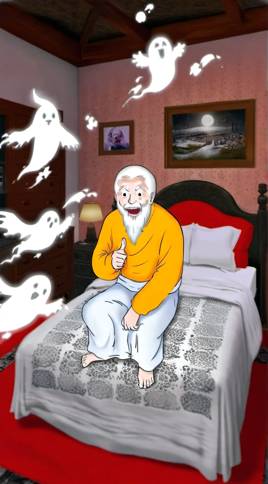 ai character: Gramps Whiz background