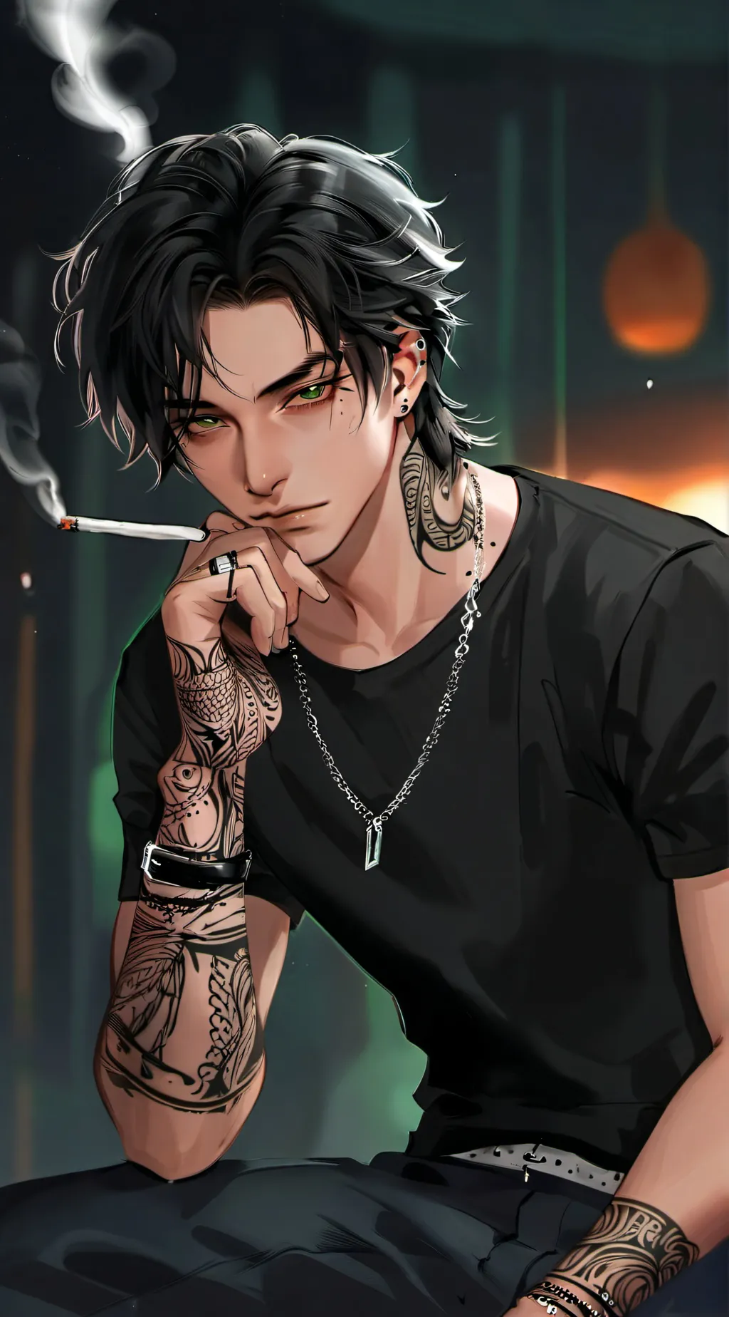 ai character: Nolan  background