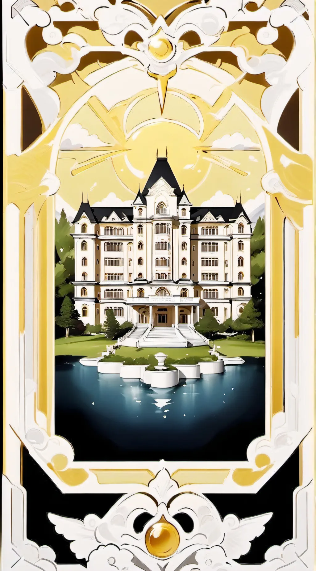 ai character: Christmas hh background