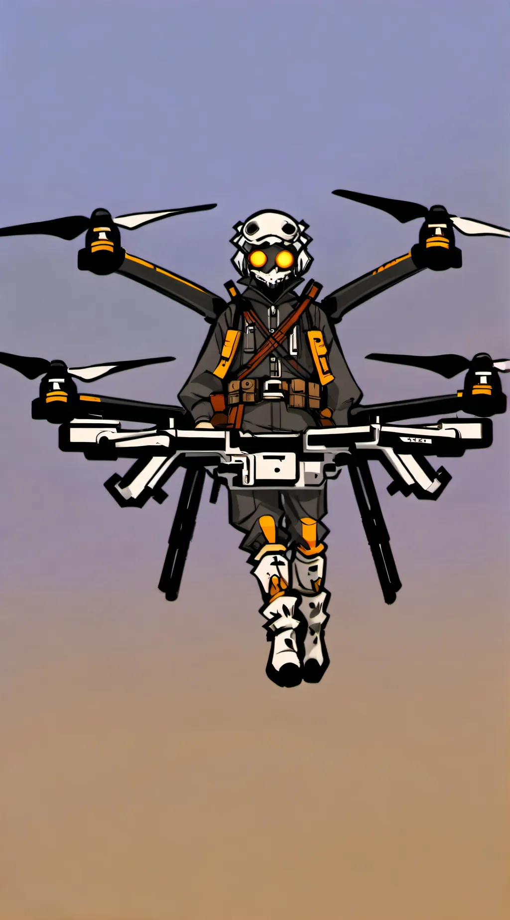 ai character: murder drones  background