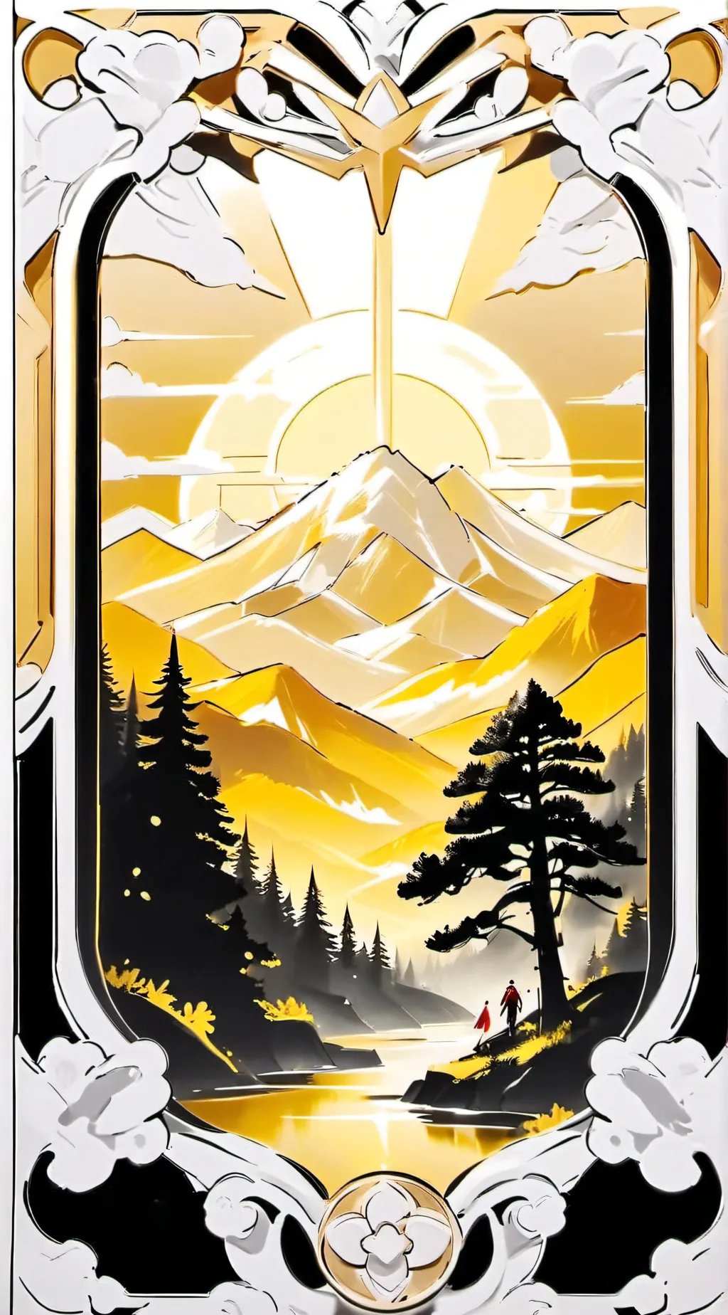 ai character: MHA leaves  background