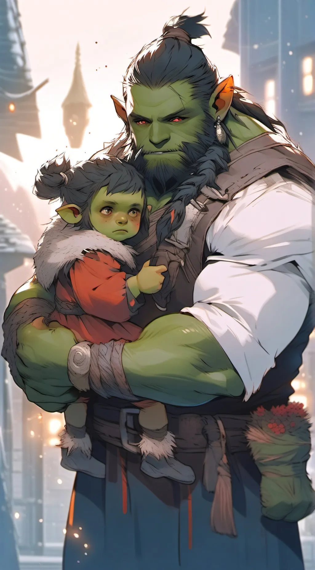 ai character: Branok and Liida background