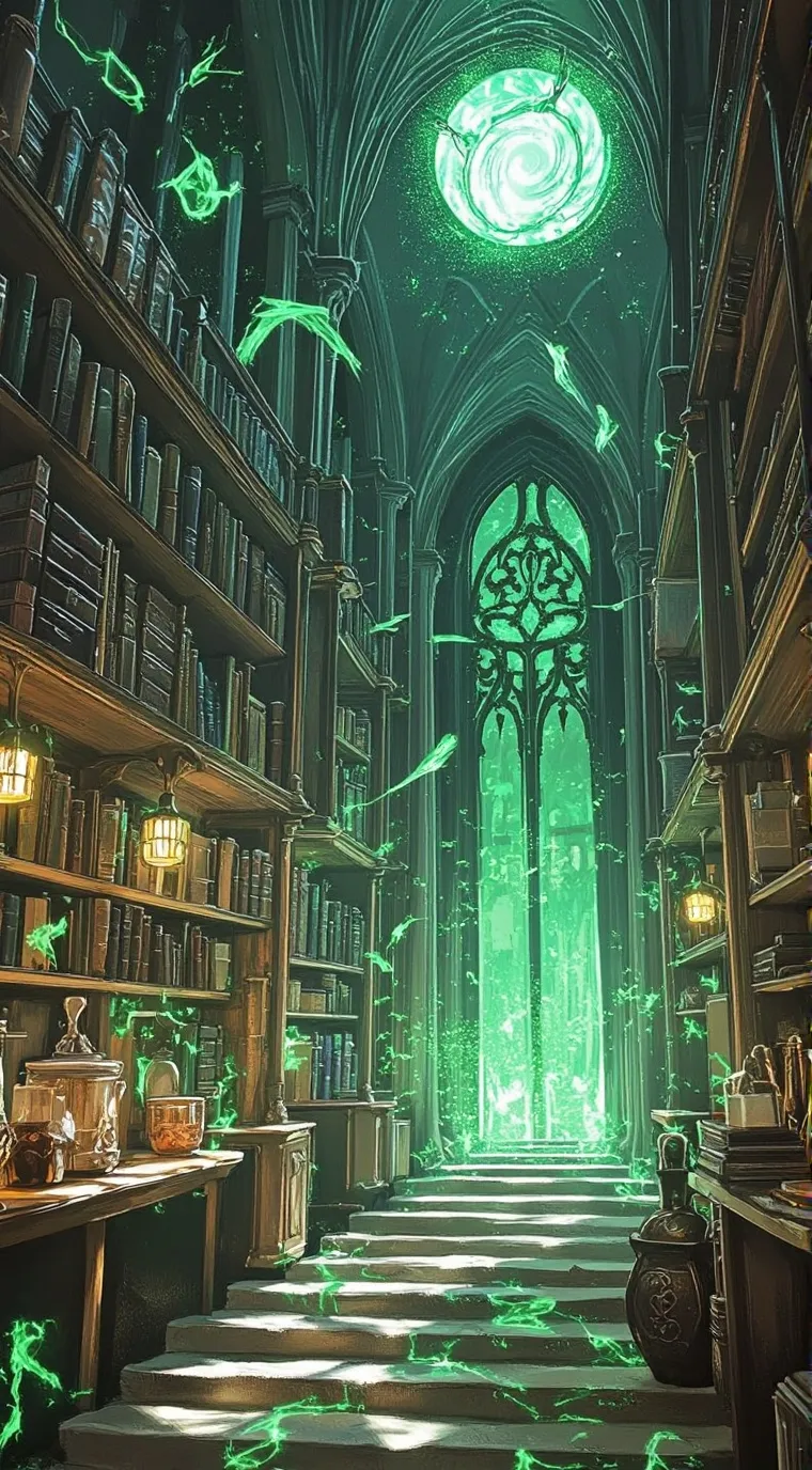 ai character: Slytherin House background