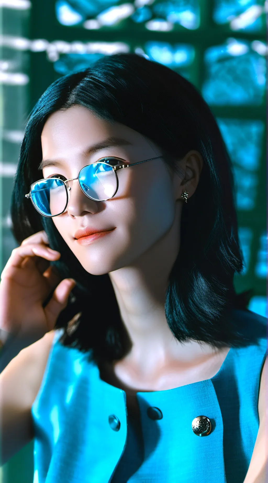 ai character: sarada uchiha background