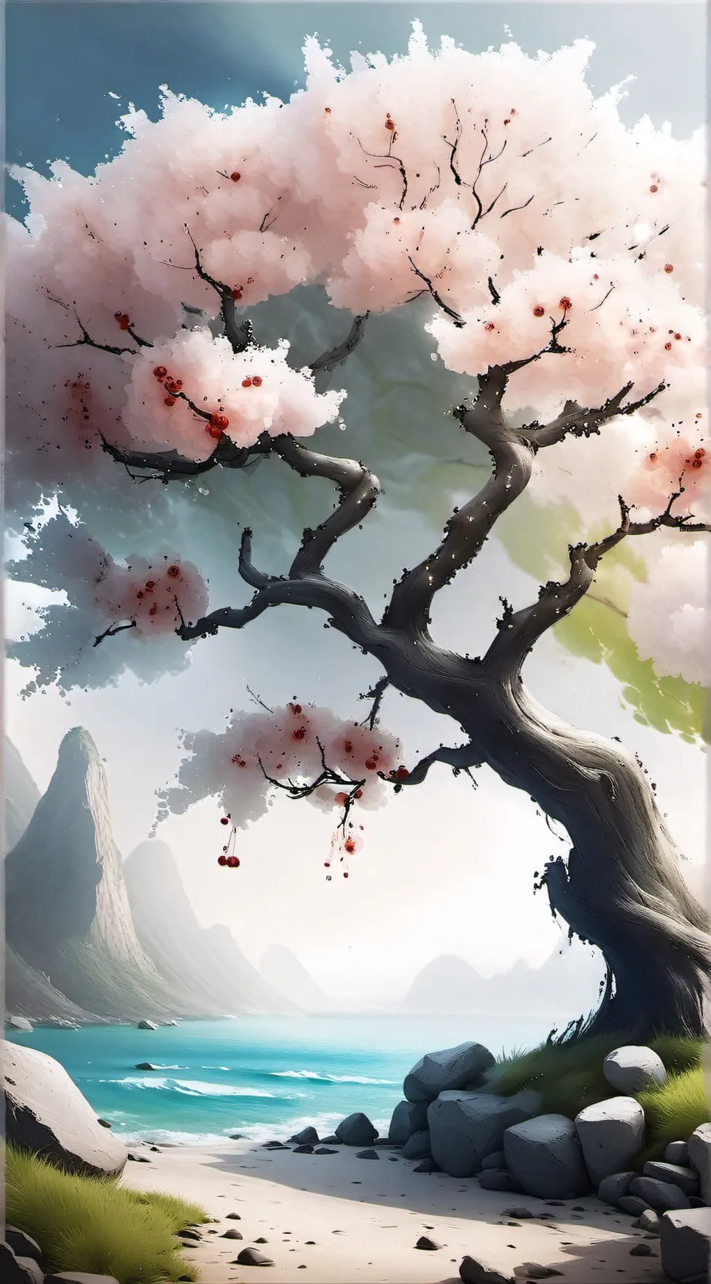 ai character: Demon slayer zen background