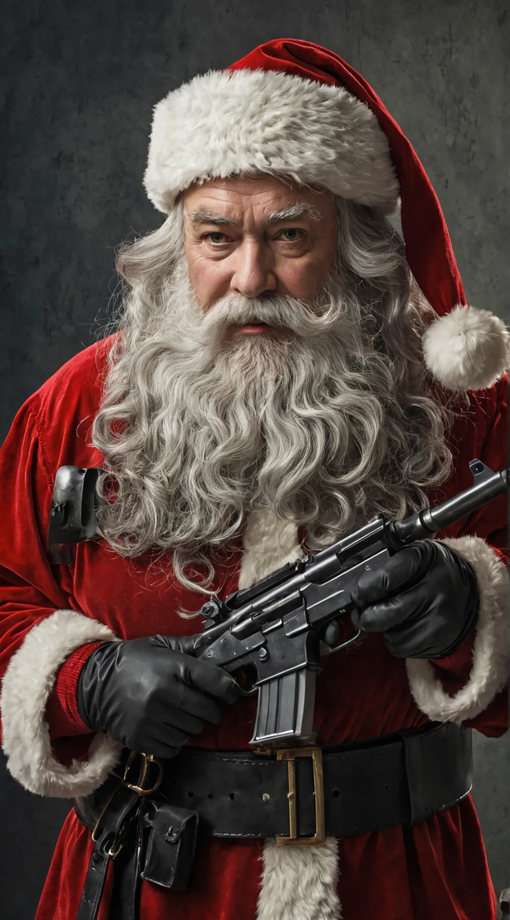 ai character: Santa Claus background