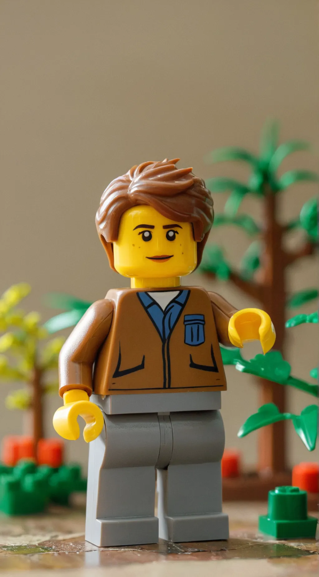 ai character: Lego background