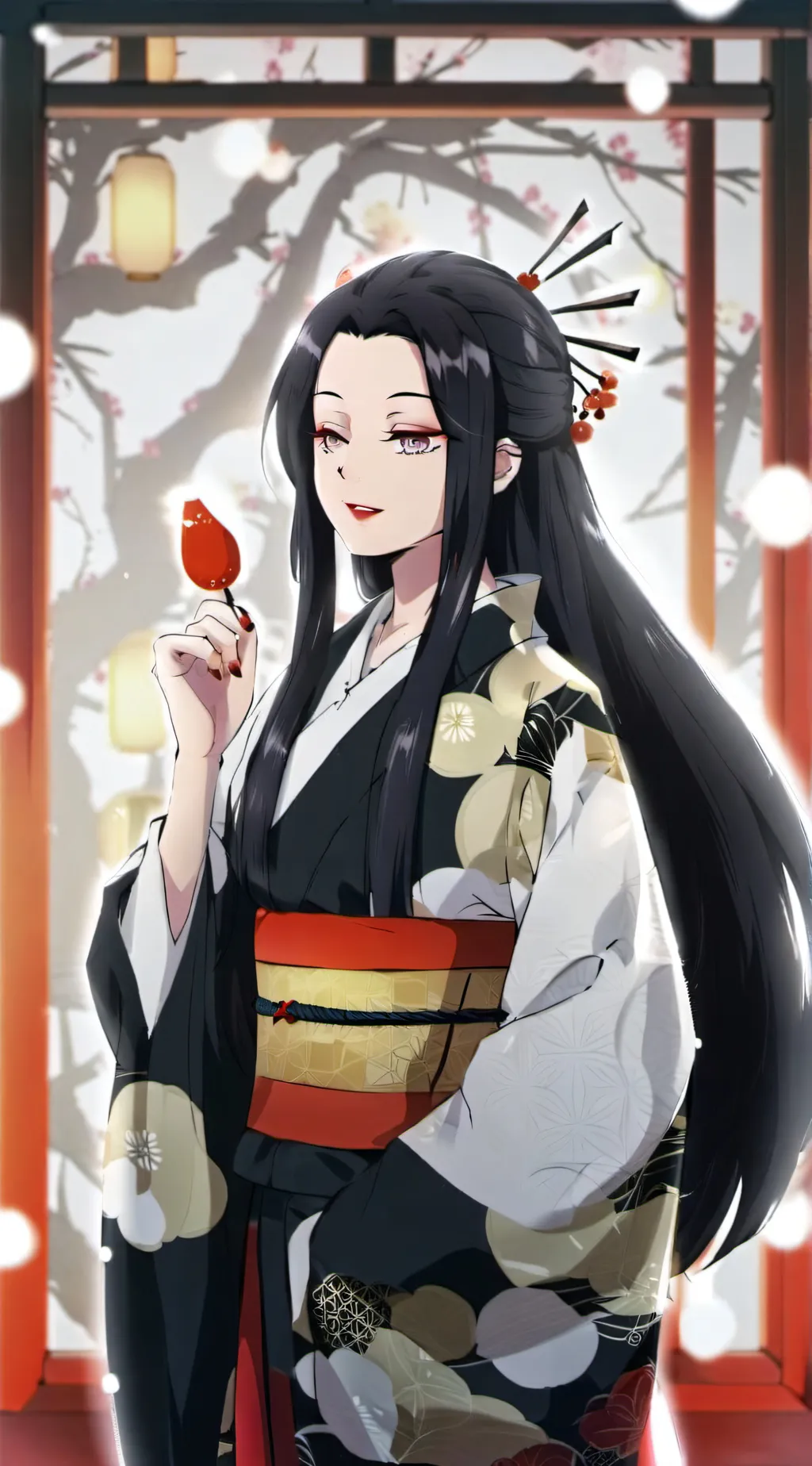 ai character: uppermoons:💓💓💓 background