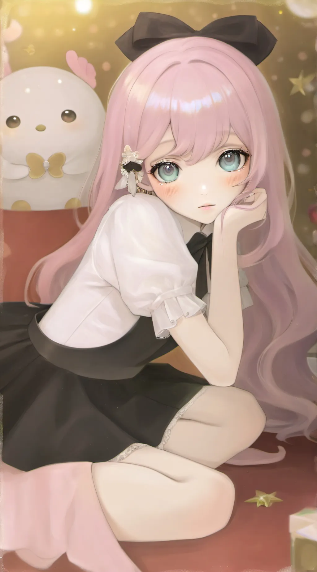 ai character: Ashley  background