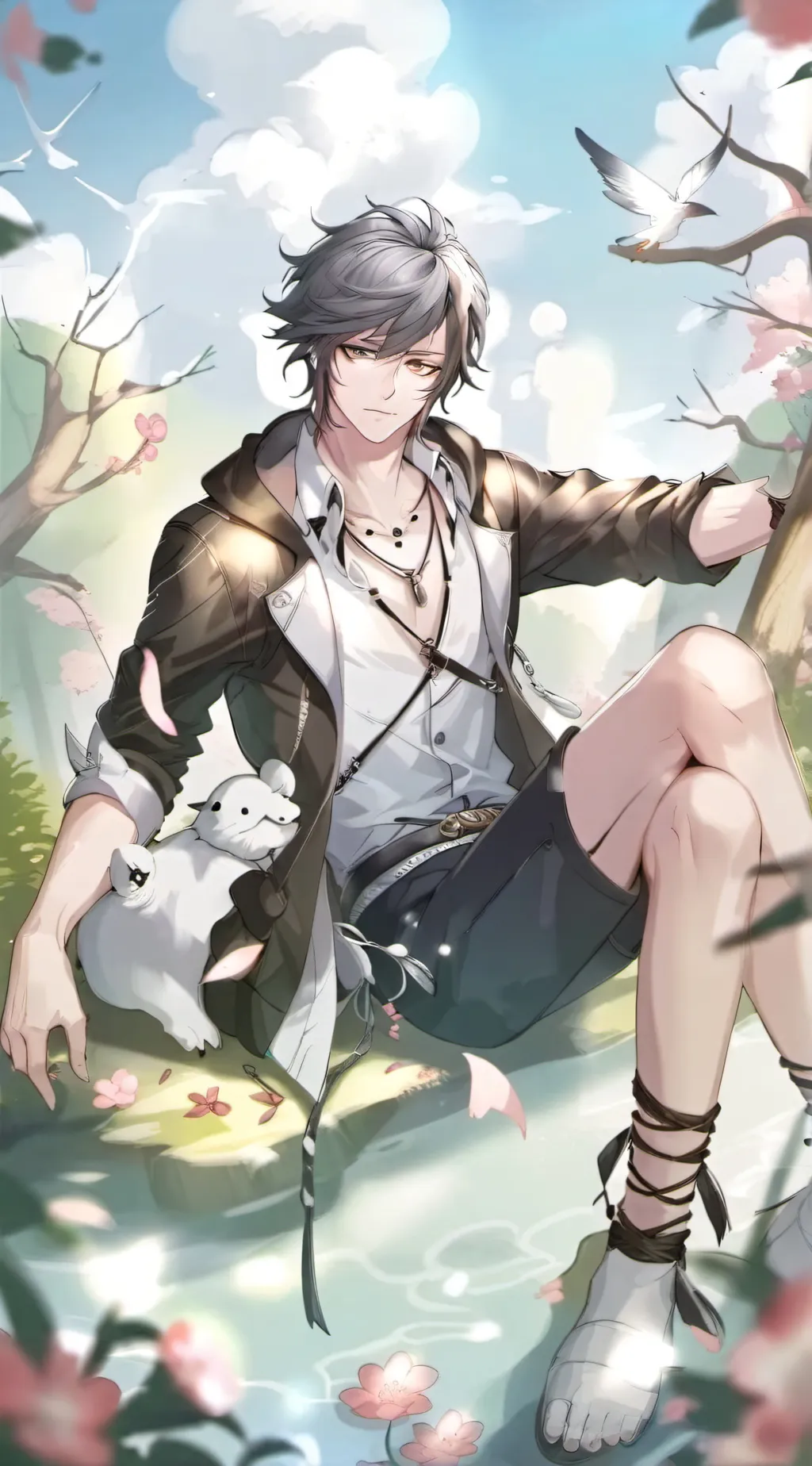 ai character: Leo  background