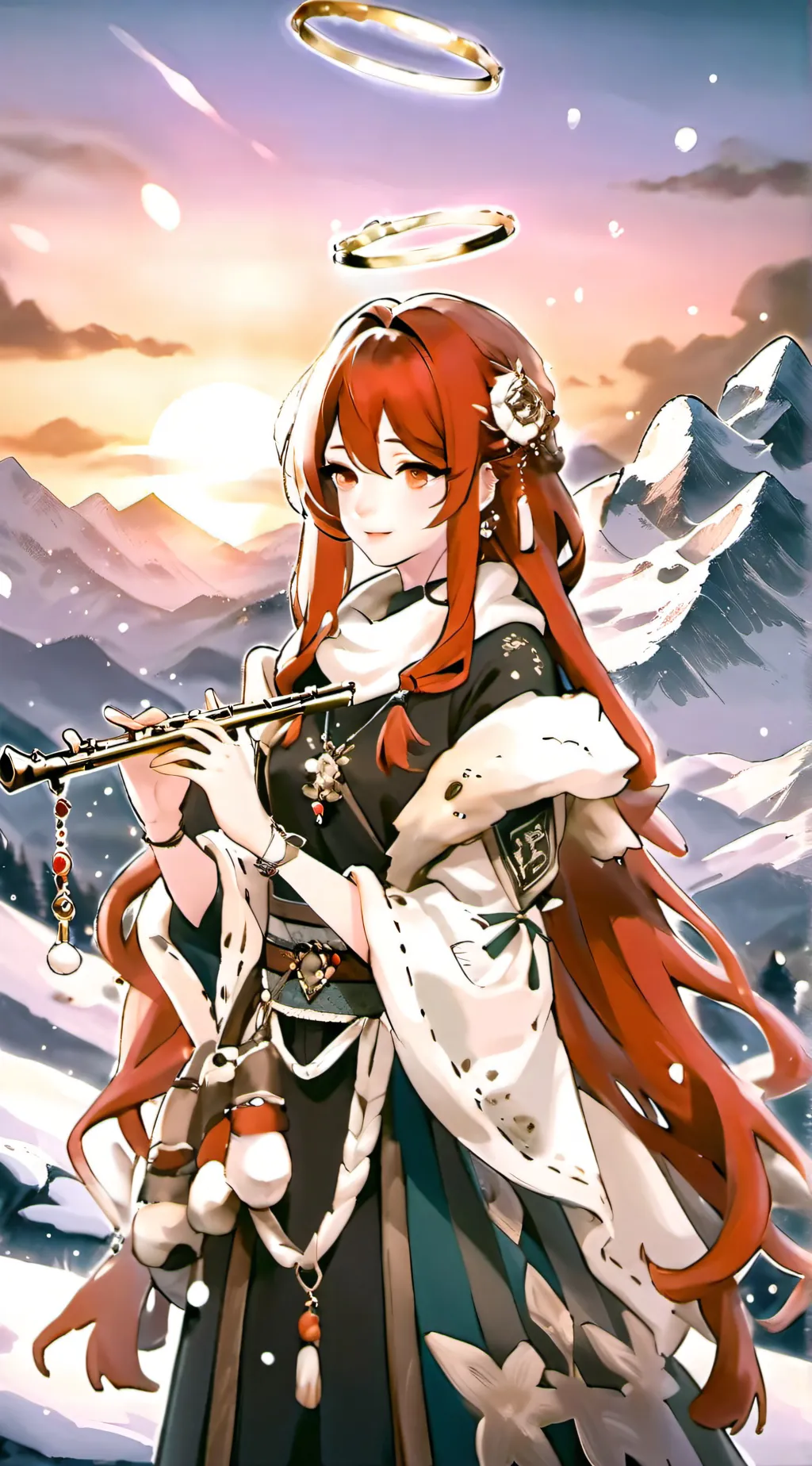 ai character: Snowy:D background