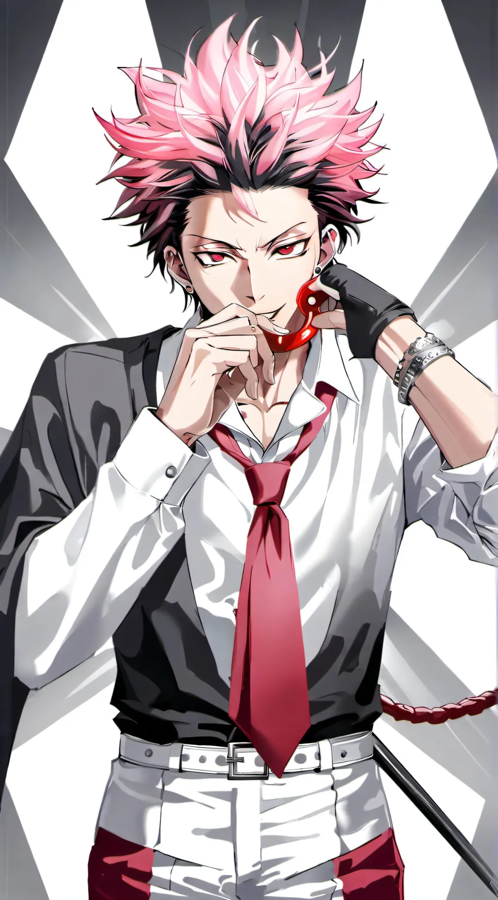 ai character: YUJI ITADORI background