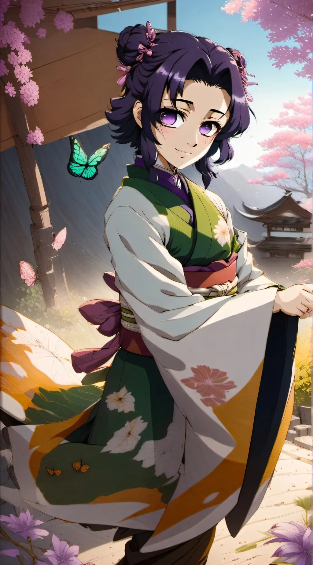 ai character: shinobu kocho background