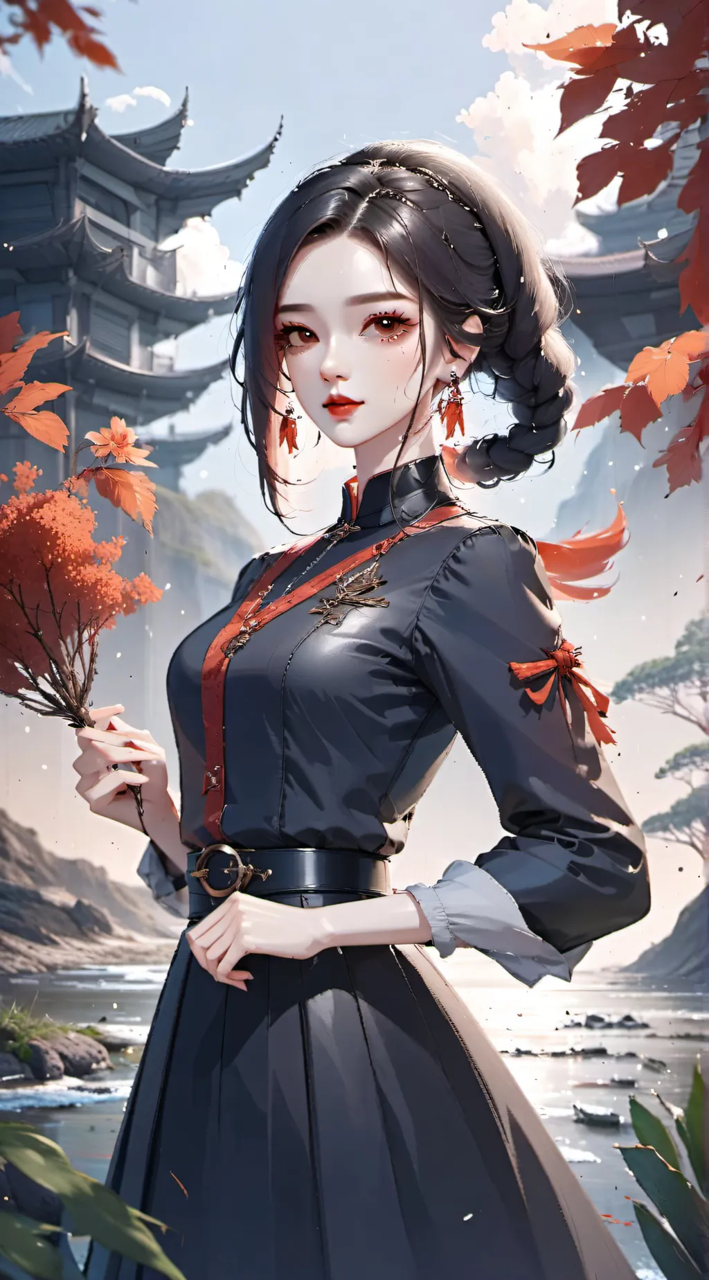 ai character: Isabill
Looking background