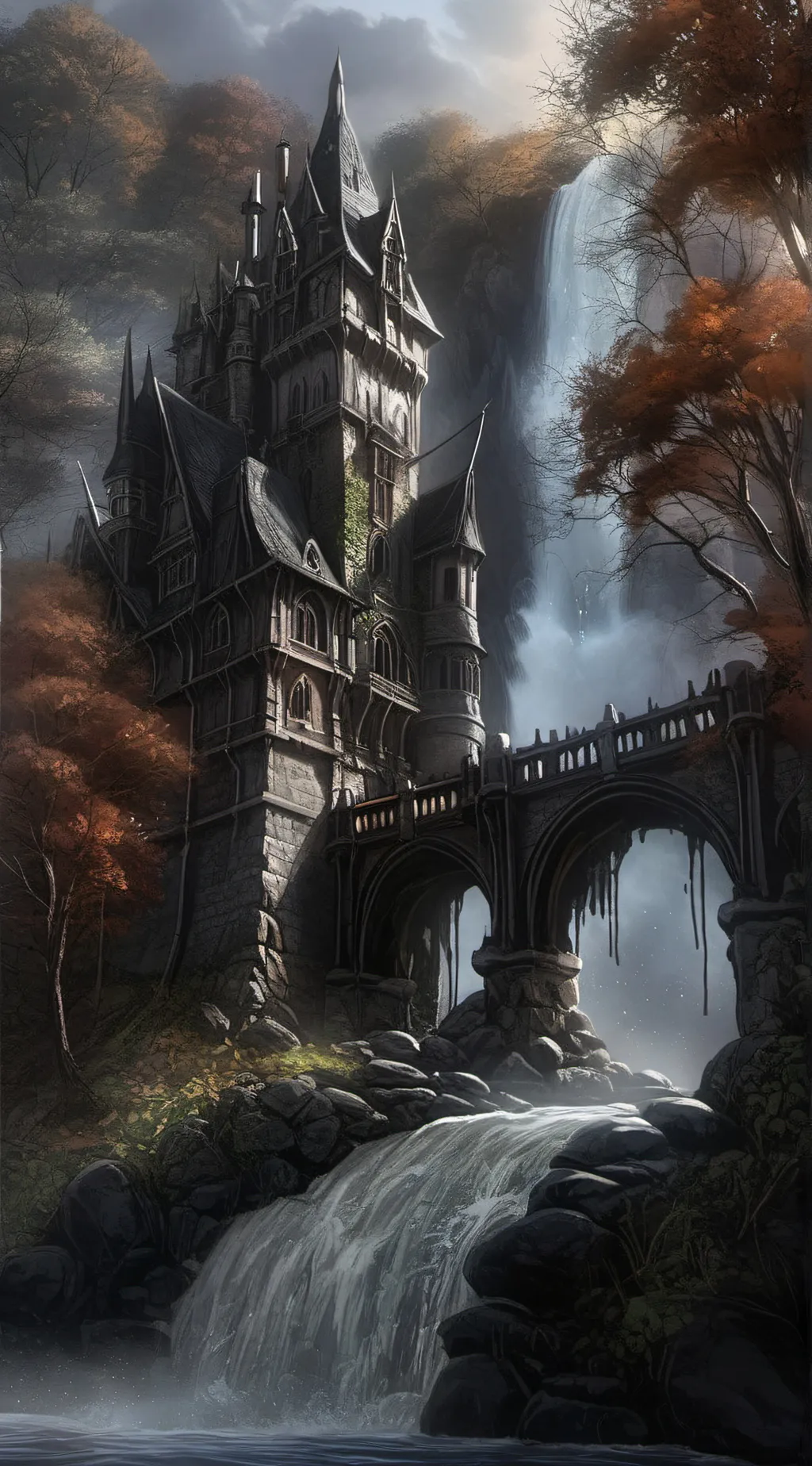 ai character: Haunted Castle background