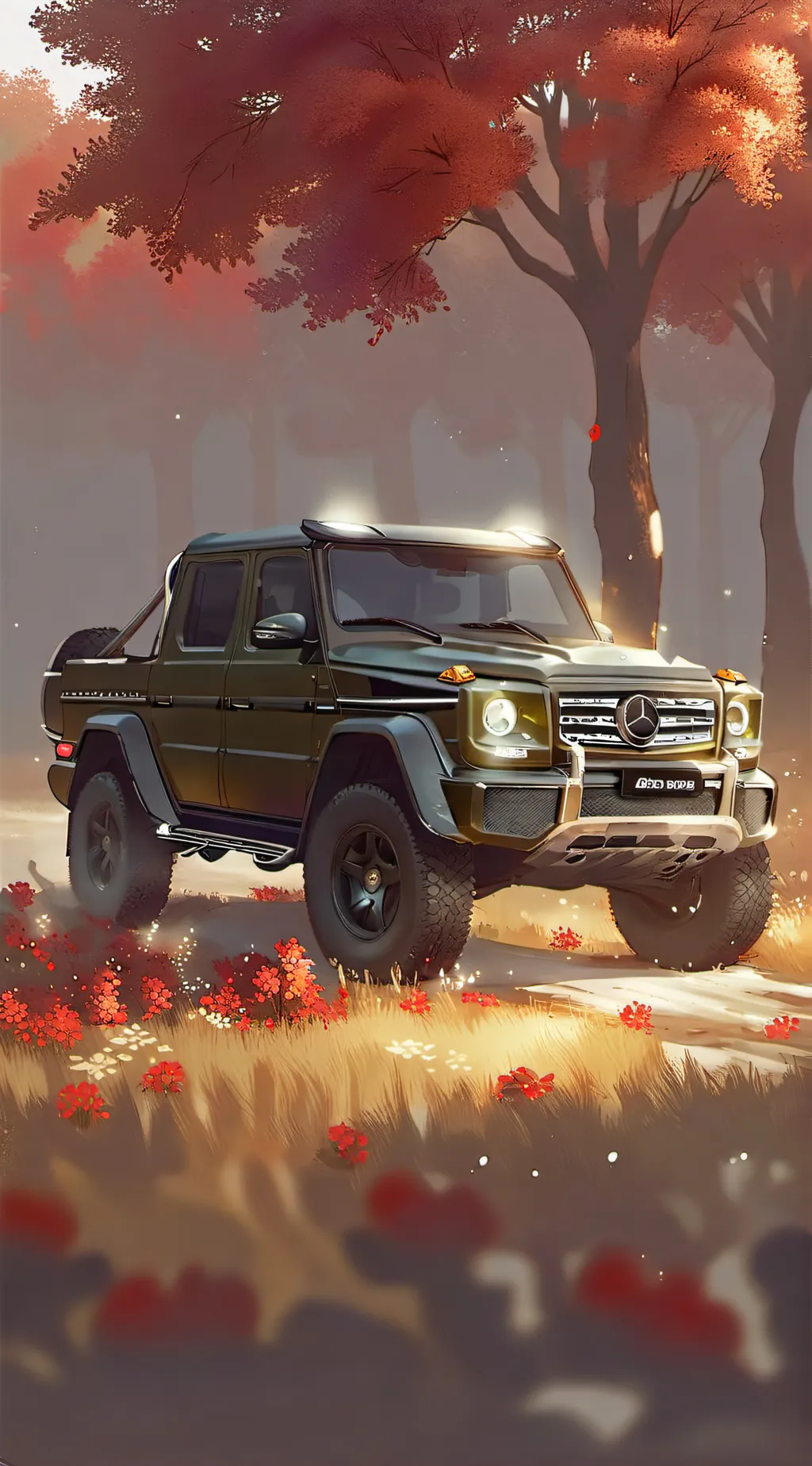 ai character: Mercedes Benz  background