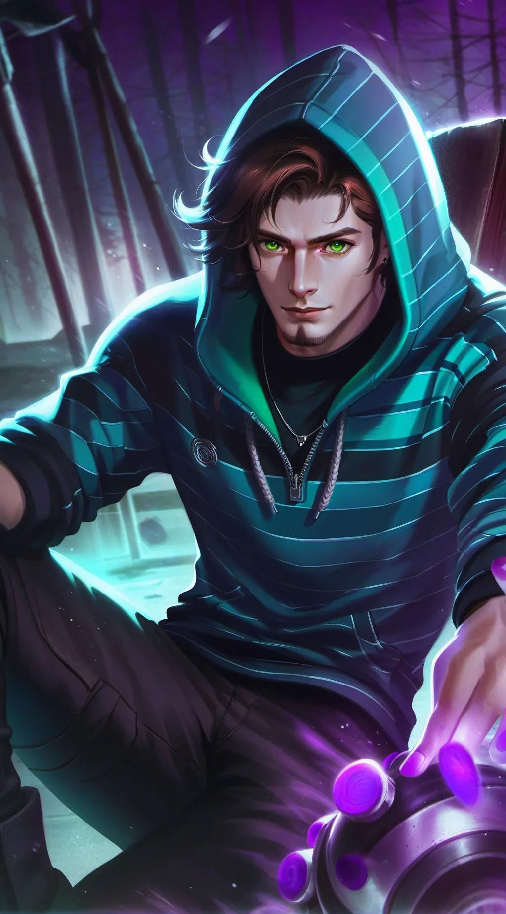 ai character: Manuel  background