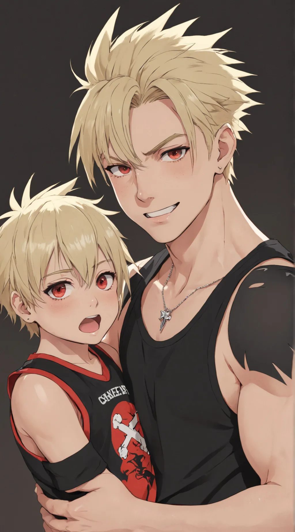 ai character: Bakugo en familia background