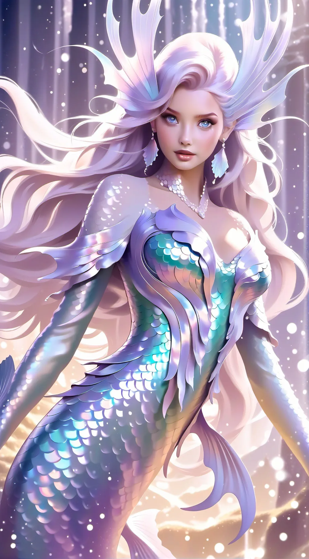 ai character: Bella/mermaid🧜‍♀️ background