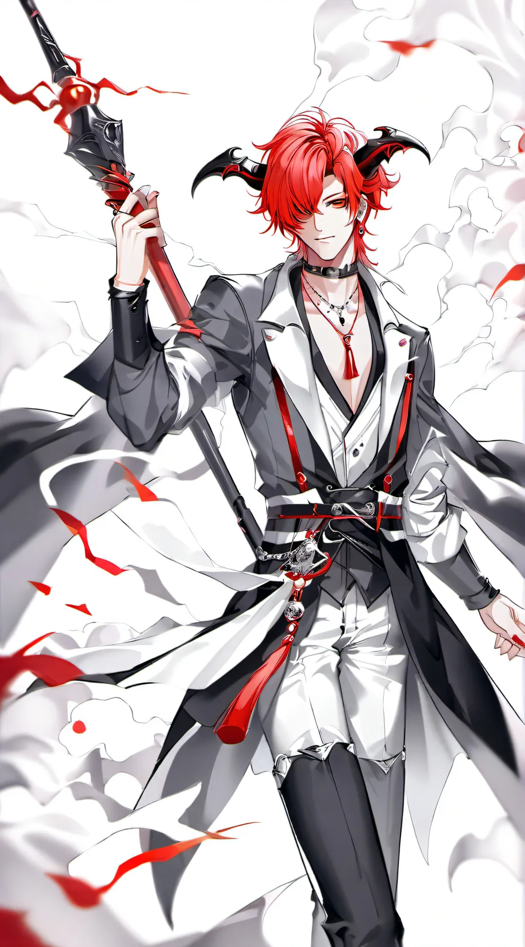 ai character: roi démon  background