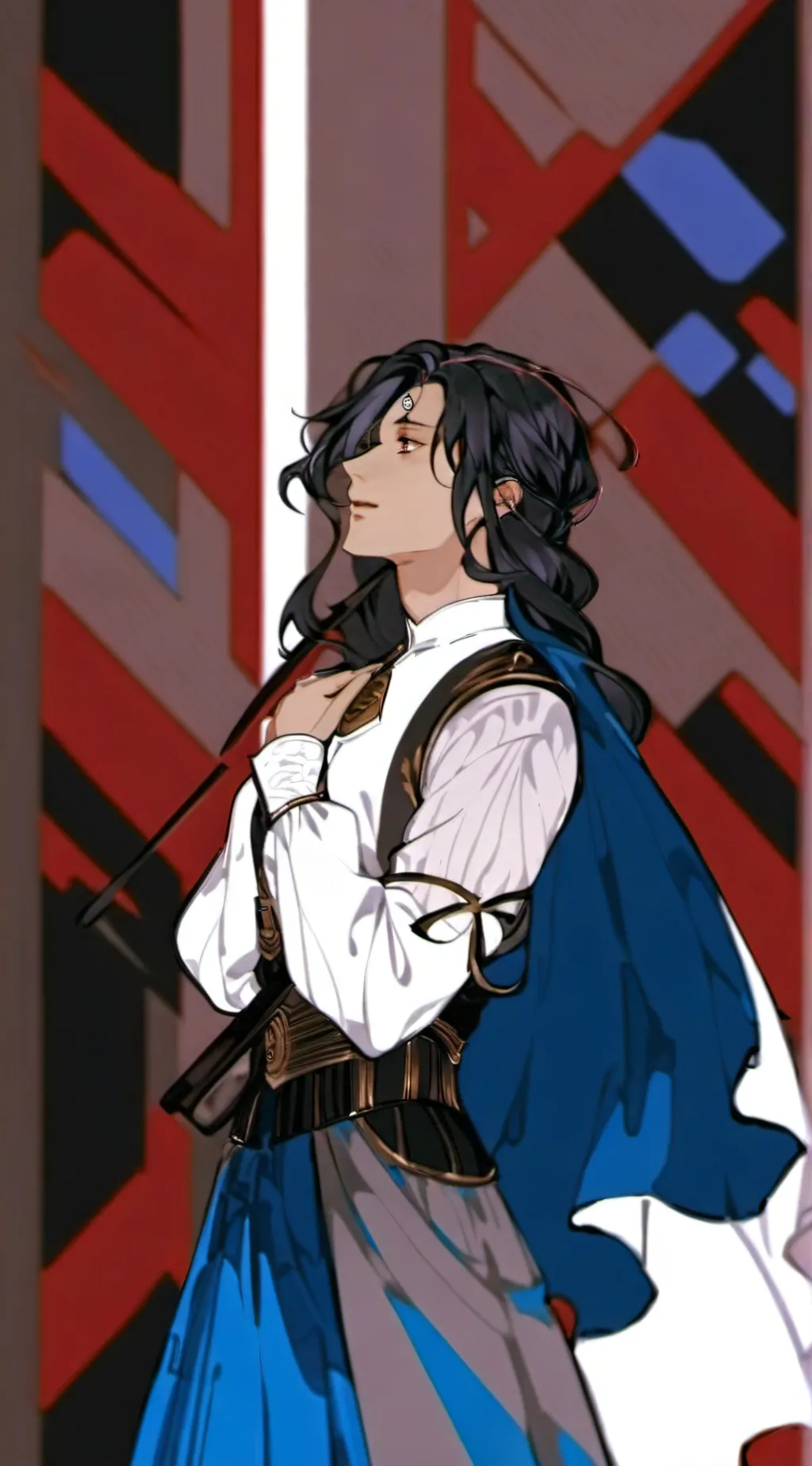 ai character: muzan x kokushibo  background