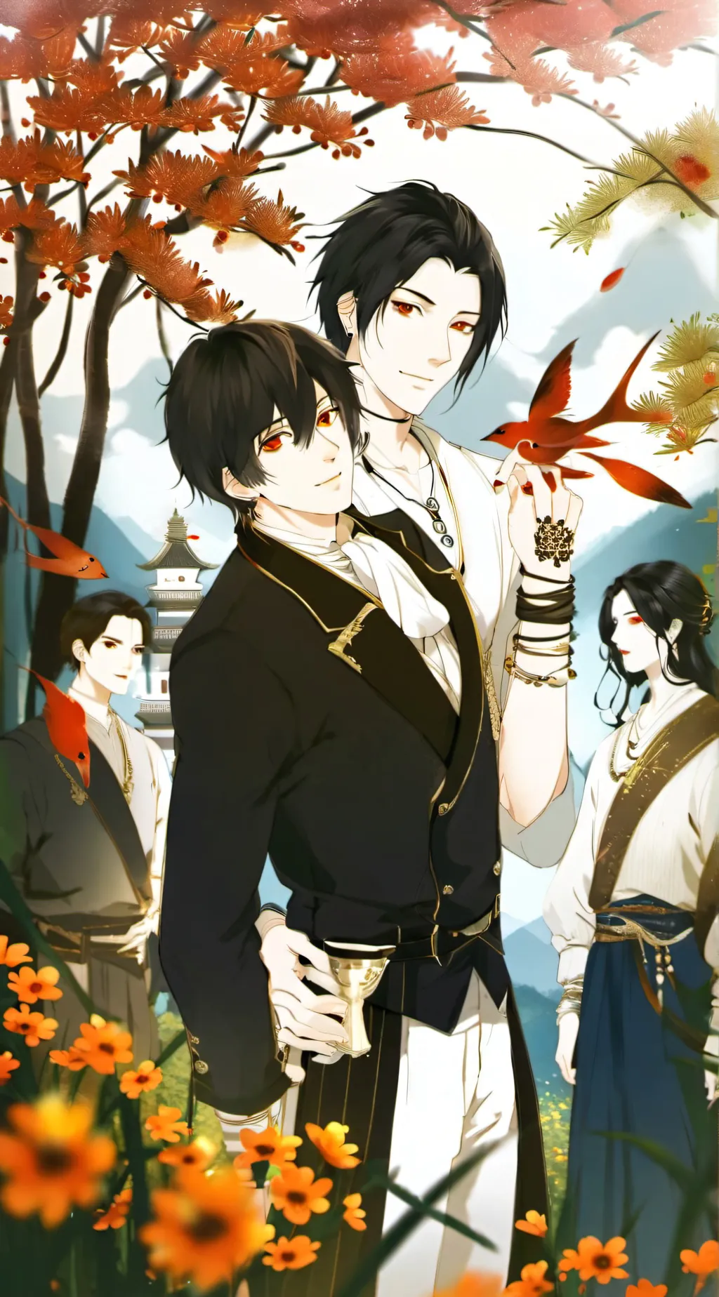 ai character: Axel  background