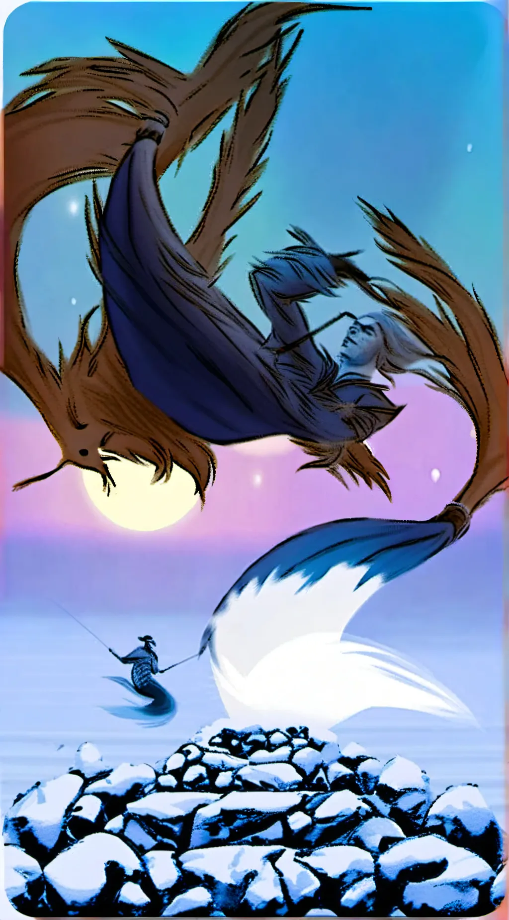 ai character: Behind the glass  background