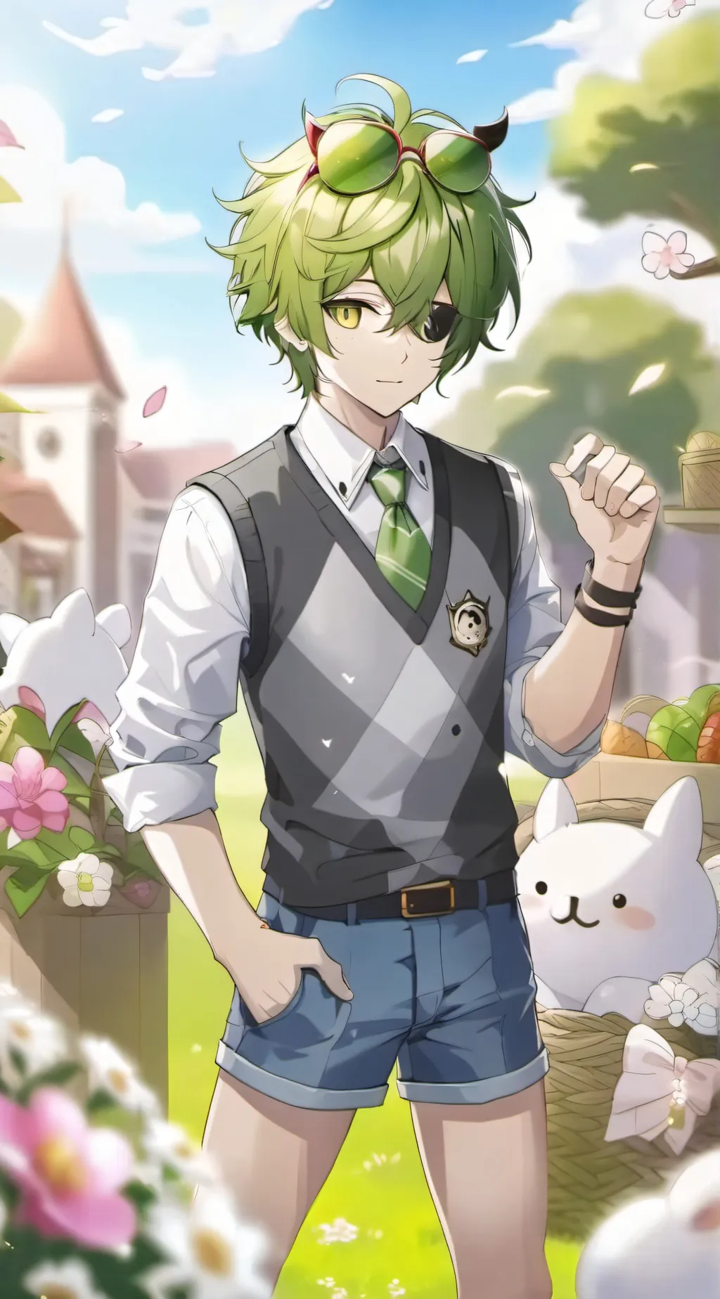 ai character: deku h0rny background