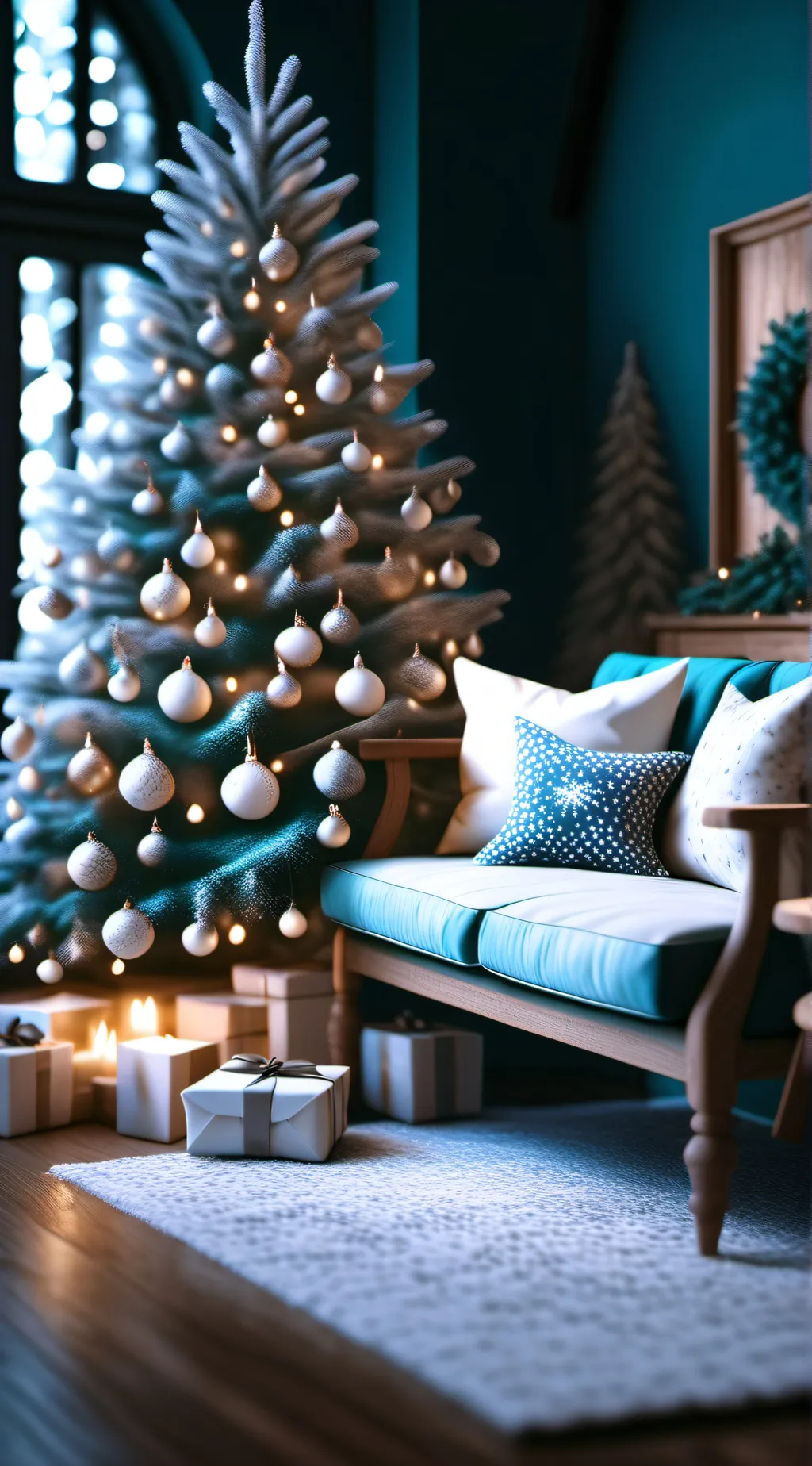 ai character: Christmas M~H~A background