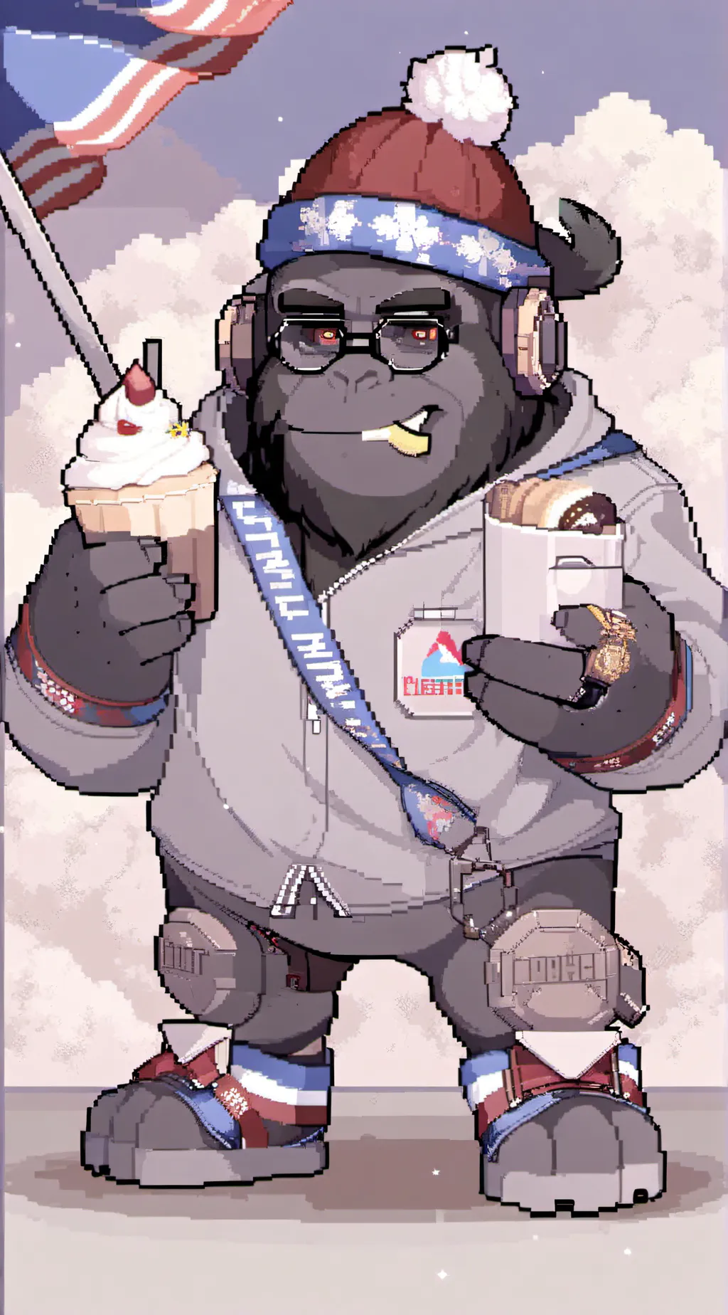 ai character: LinkVr's World background