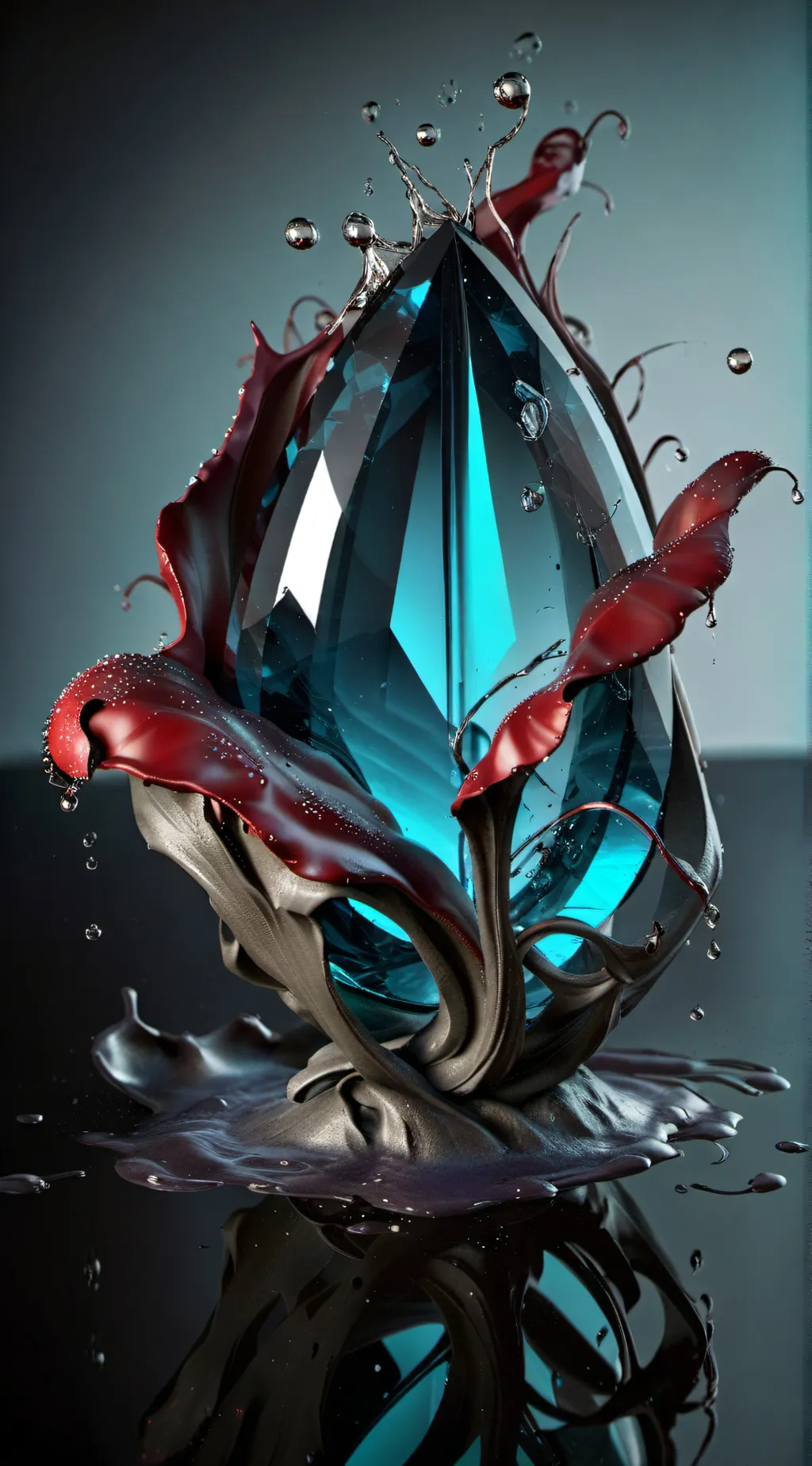 ai character: DRINK WATER background