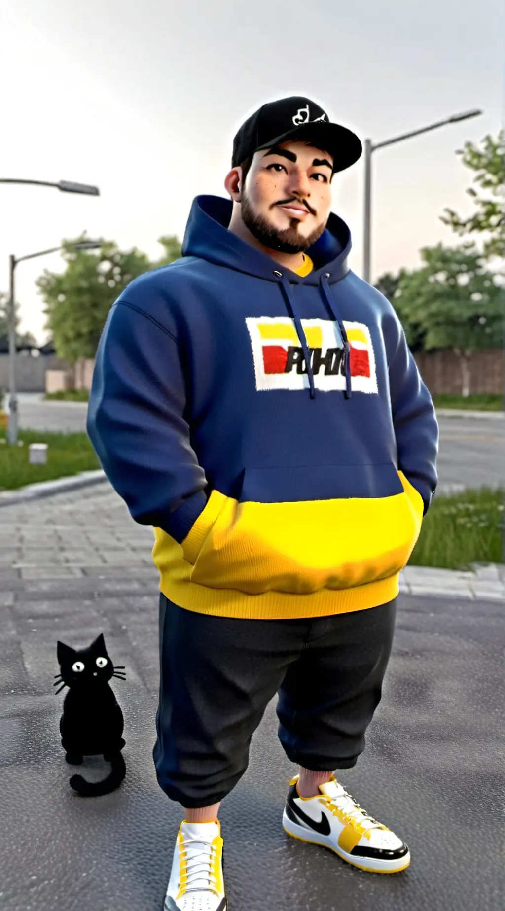 ai character: caseoh background