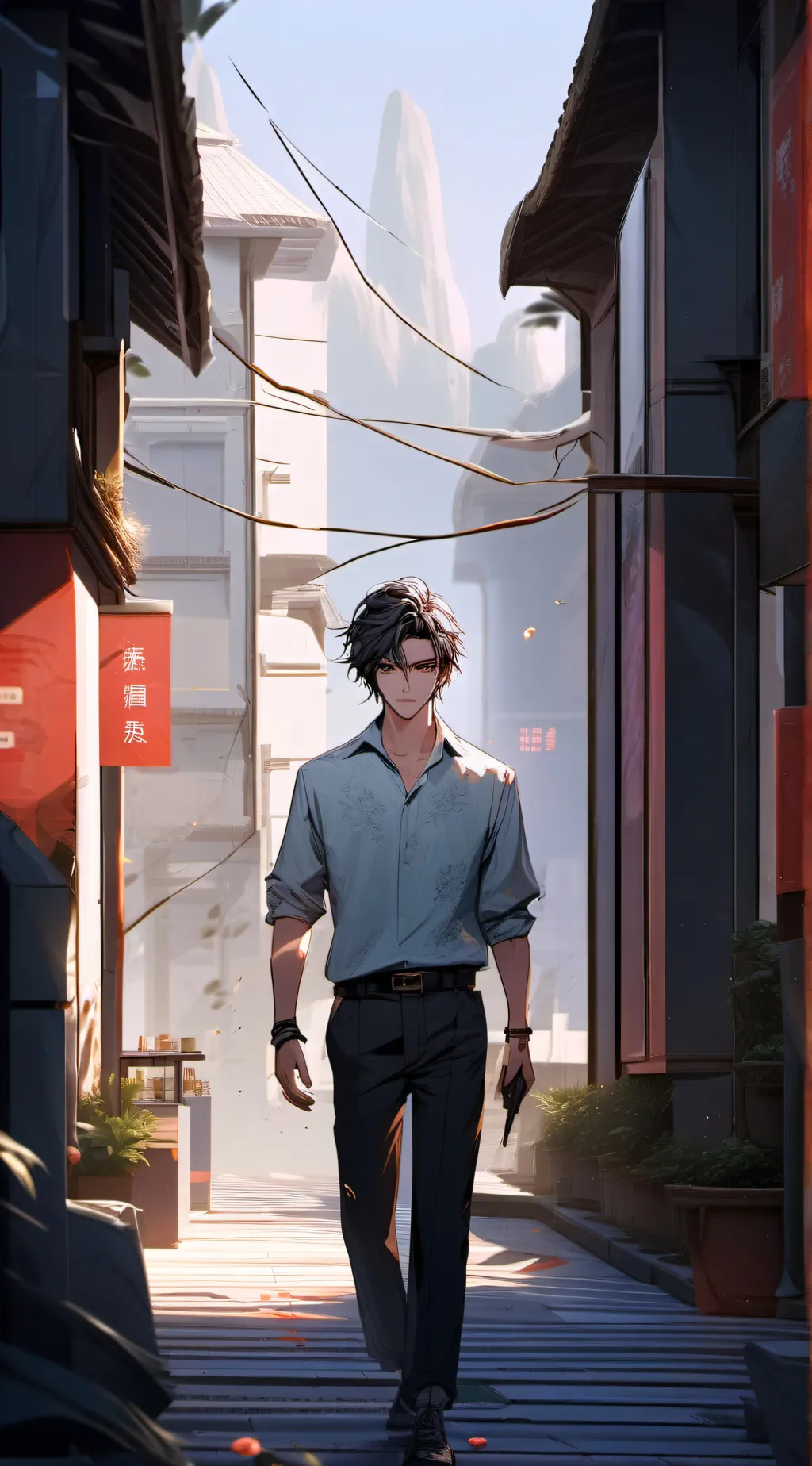 ai character: Leo background